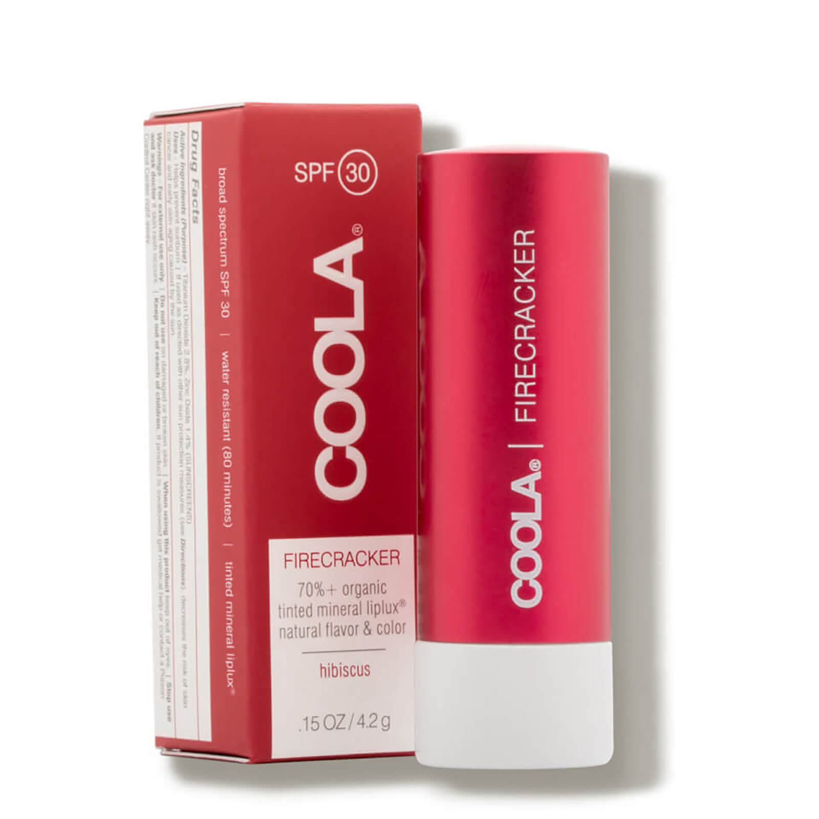 Coola Mineral Liplux Organic Tinted Lip Balm Sunscreen Spf 30 (0.15 Fl. Oz.) In Firecracker