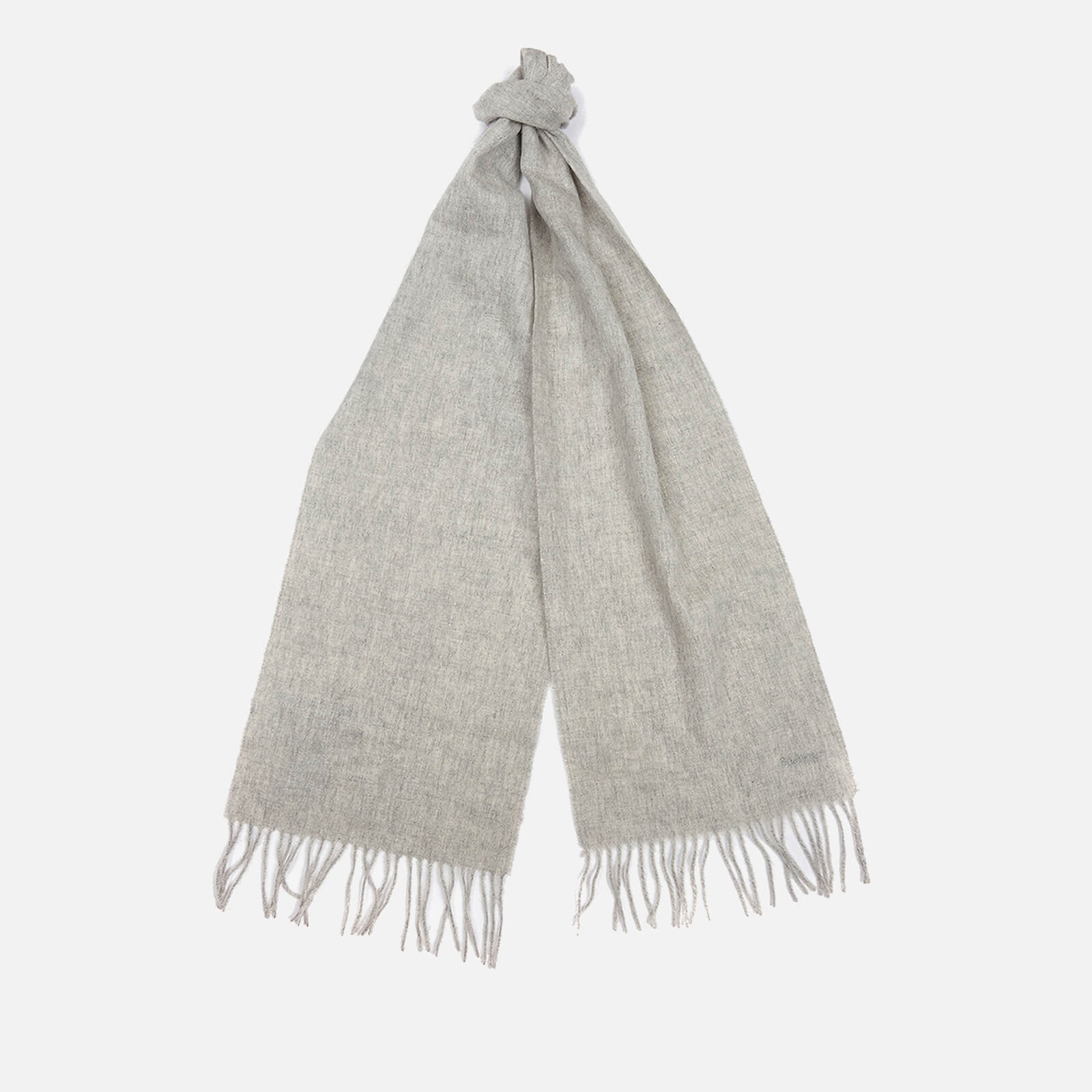 Image of Barbour Women's Lambswool Woven Scarf - Light Grey