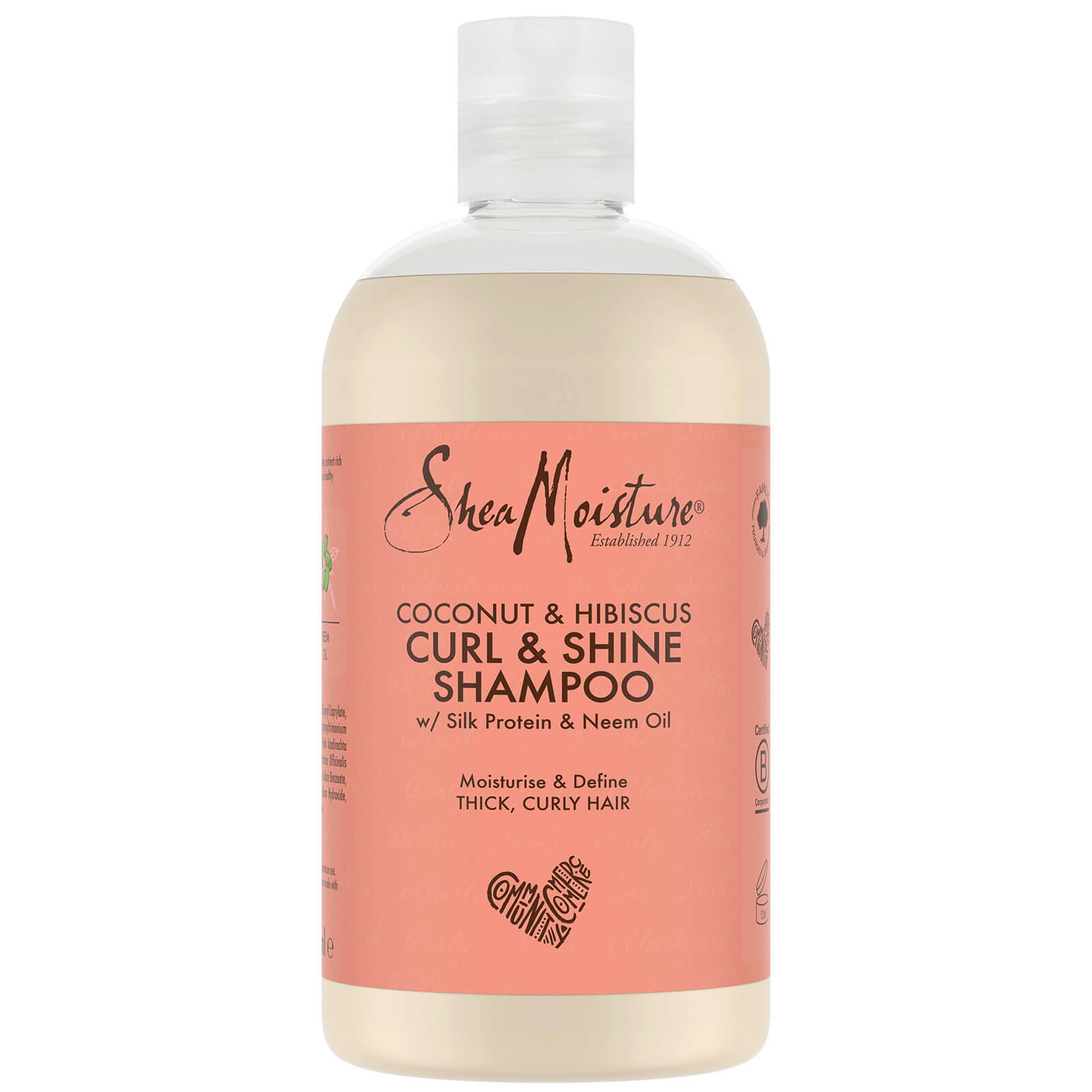 Image of Shea Moisture Coconut & Hibiscus Curl & Shine Shampoo 379ml