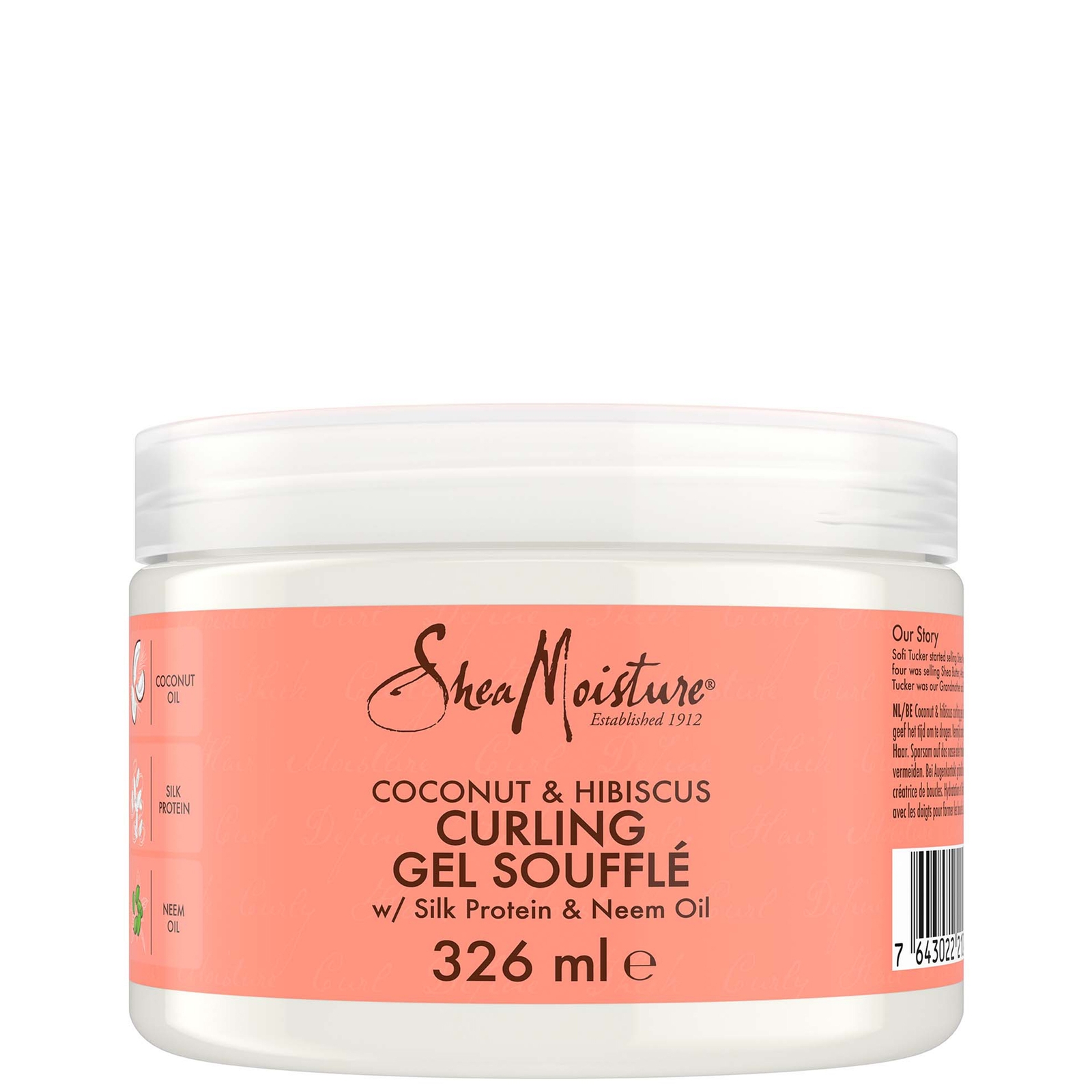 Shea Moisture spuma-gel per capelli ricci al cocco e ibisco 326 ml