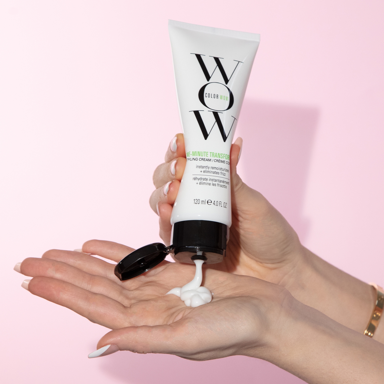 Color Wow One Minute Transformation Styling Cream. Instant Frizz Fix, Smooths, Tames and De-Frizzes 120ml