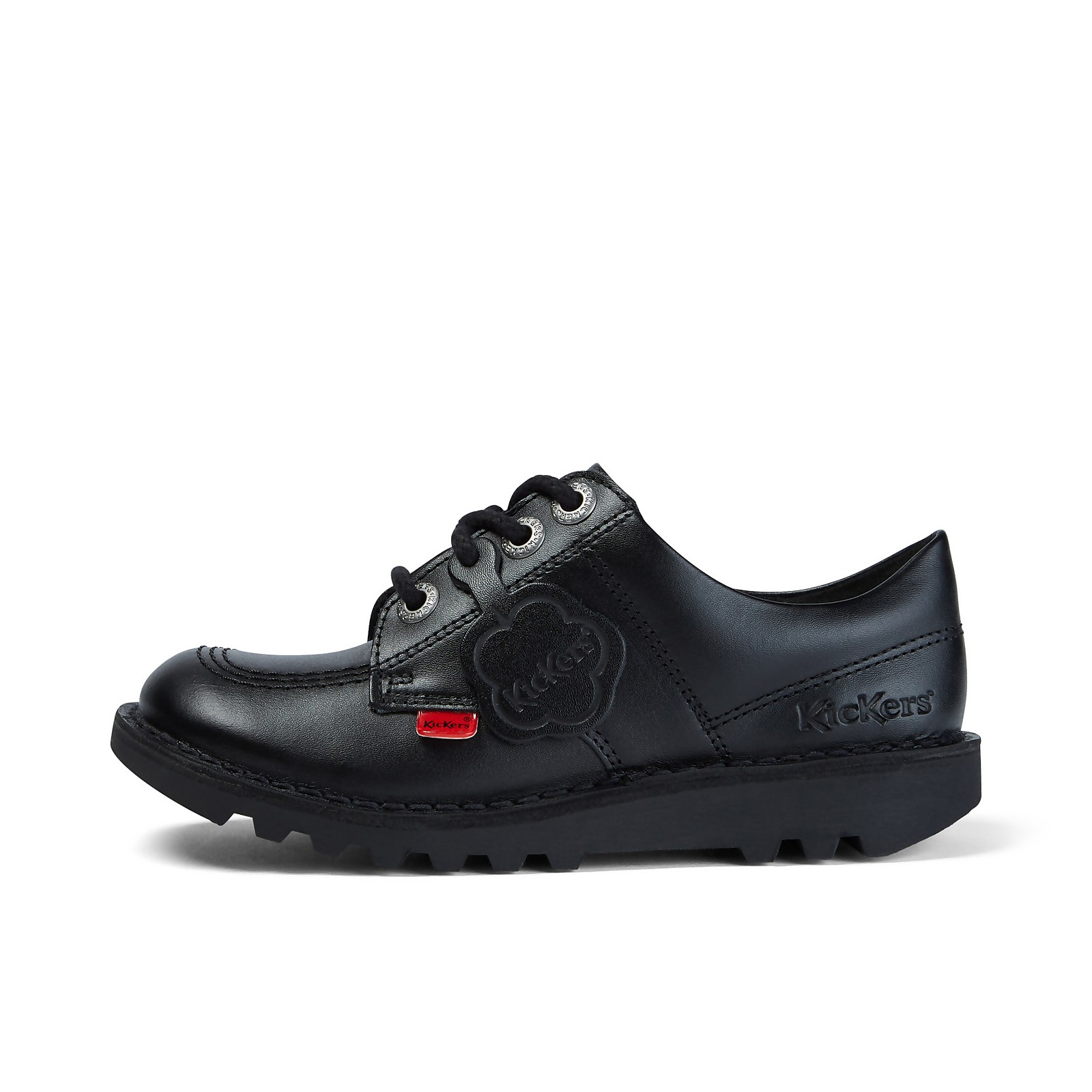 Kickers Junior Kick Lo Leather Shoes - Black