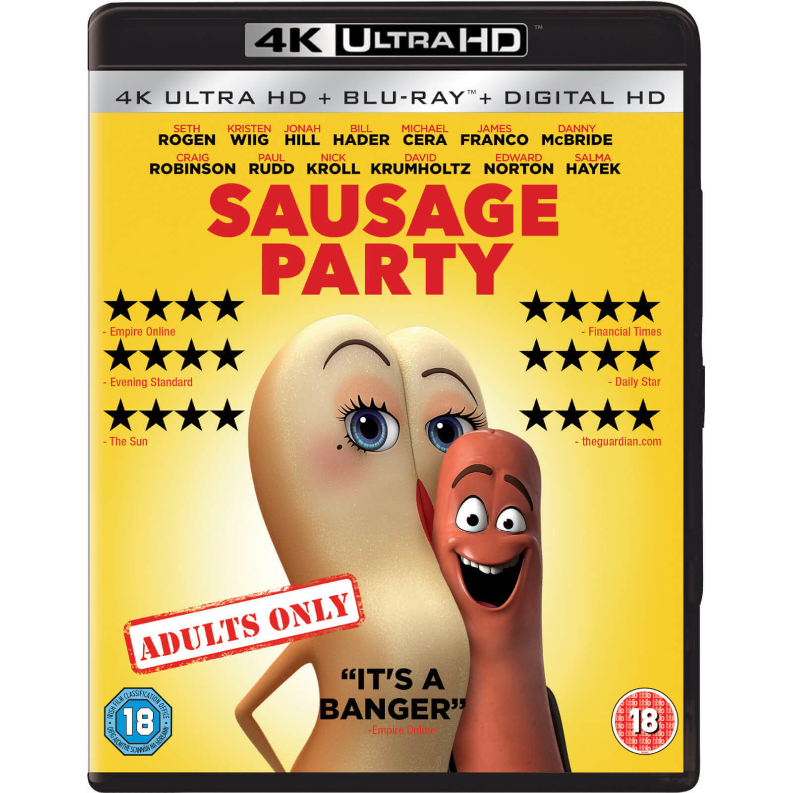 

Sausage Party : La Vie privée des aliments - 4K Ultra HD (BD 2 disques)