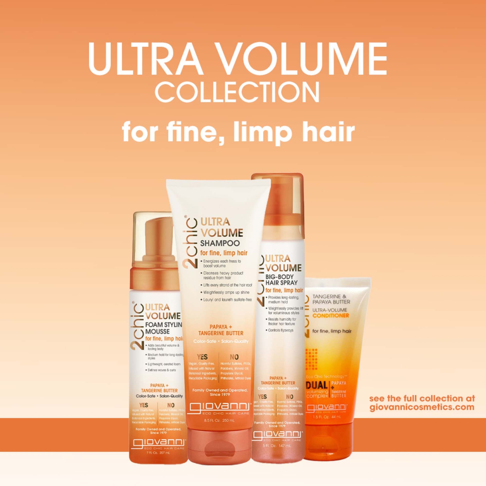 Thumbnail - Giovanni GNV 2chic U-Volume Shampoo 250 ml