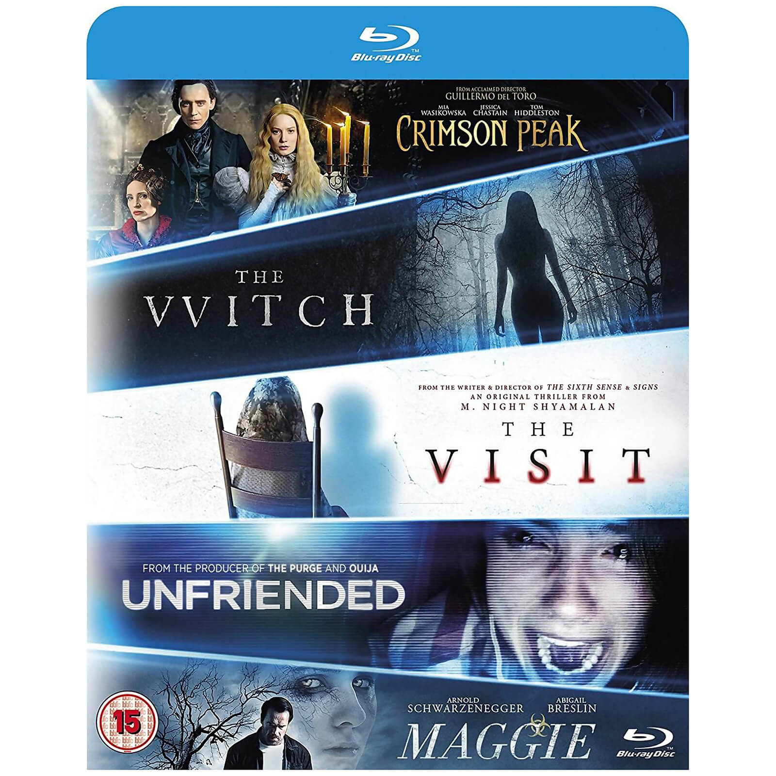 

The Witch/Crimson Peak/Maggie/The Visit/Unfriended - Pack de démarrage Blu-ray