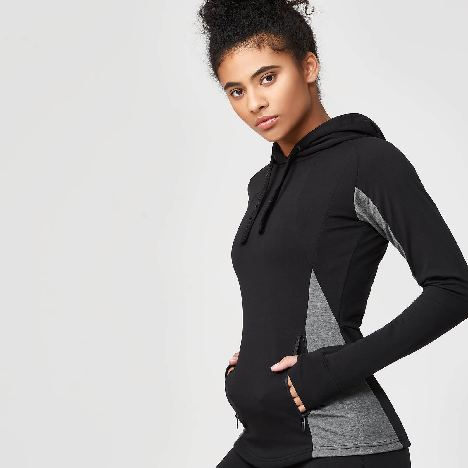 slim fit pullover hoodie
