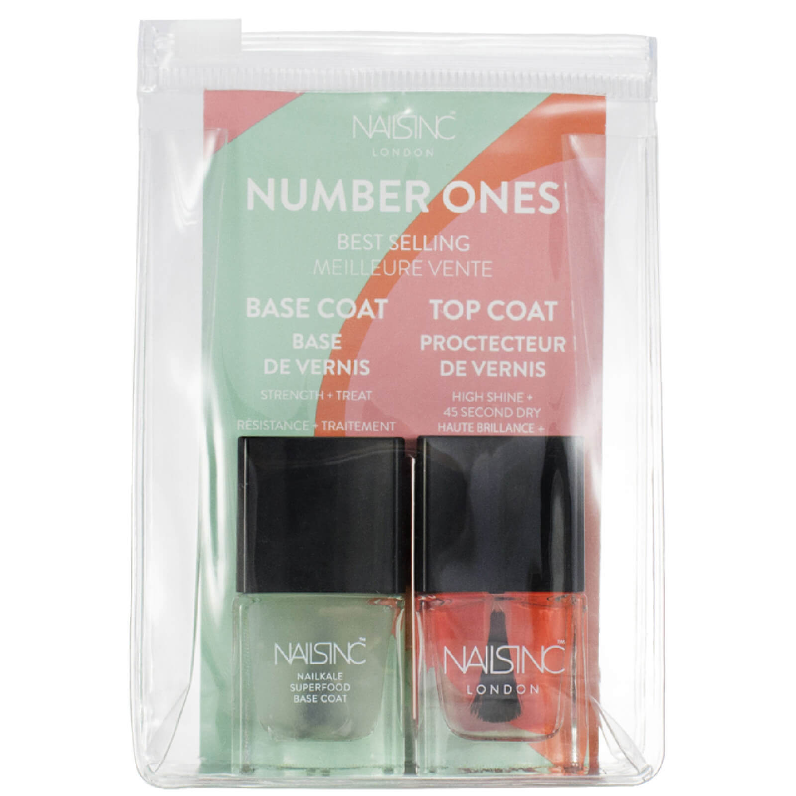 Nails Inc Number 1's Base And Top Coat Duo 2 X 5ml