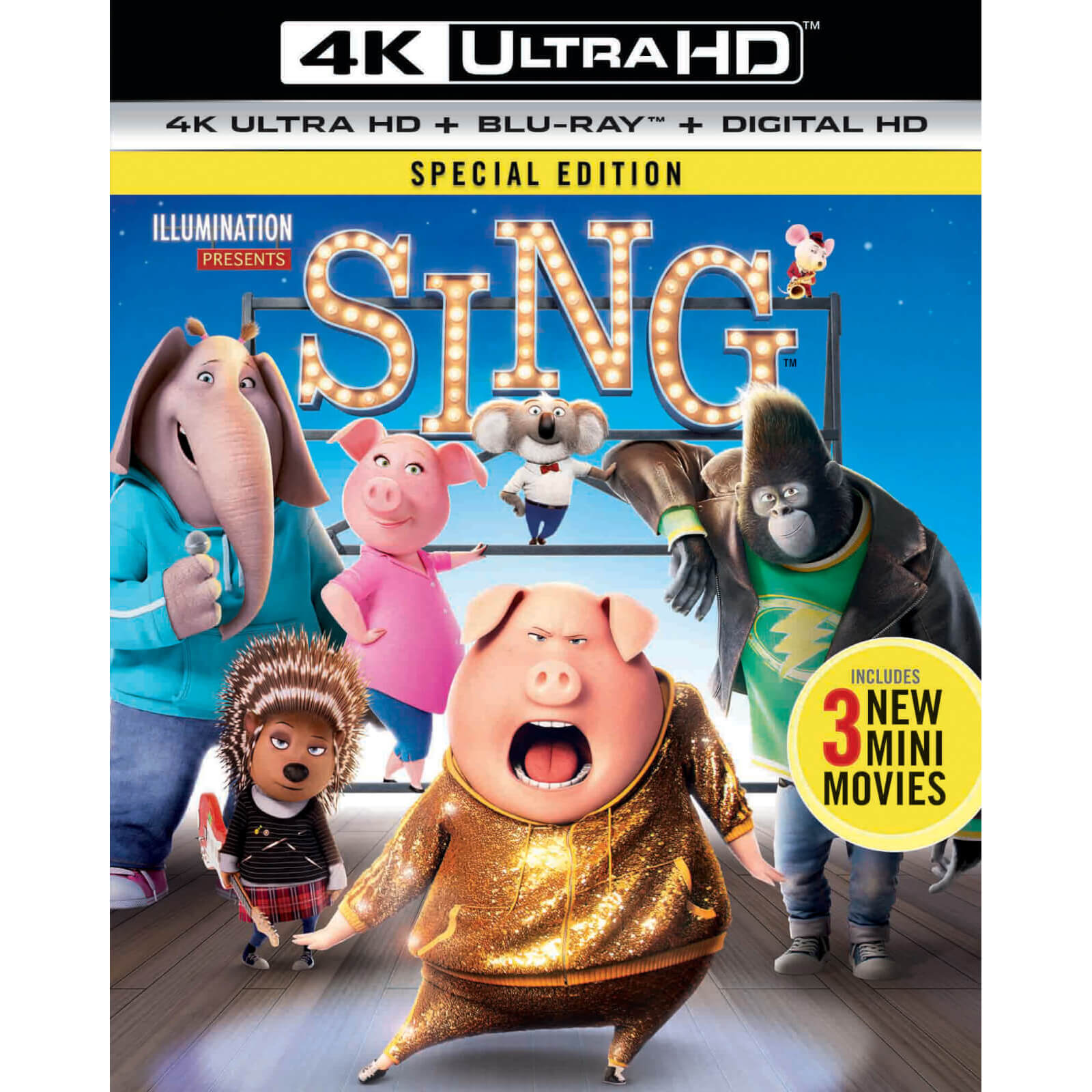 Universal Pictures Sing - 4k ultra hd