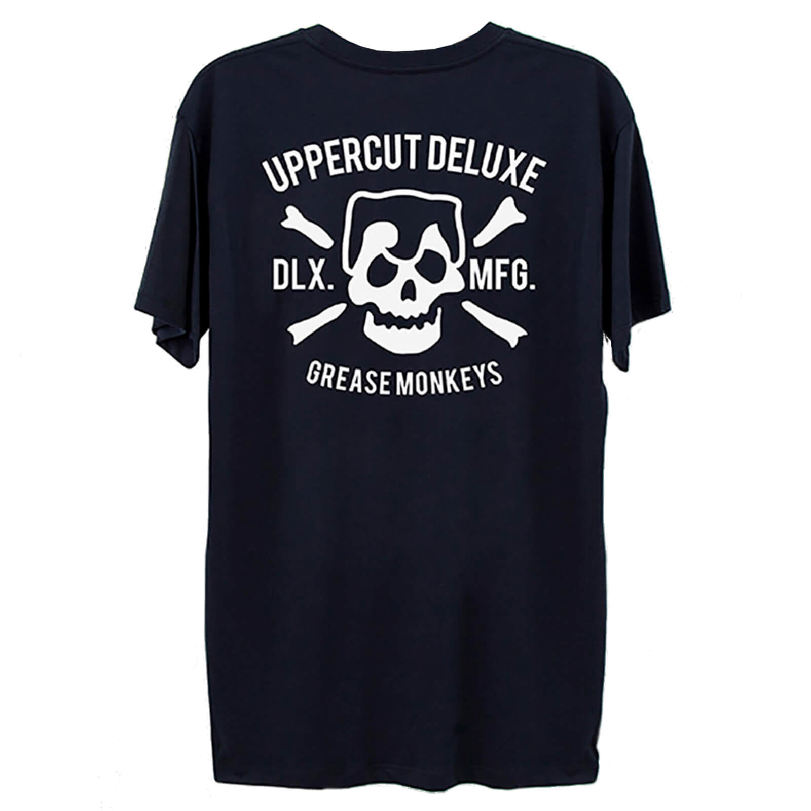 Uppercut Grease Monkey Lives T-Shirt - Navy/White Print - S