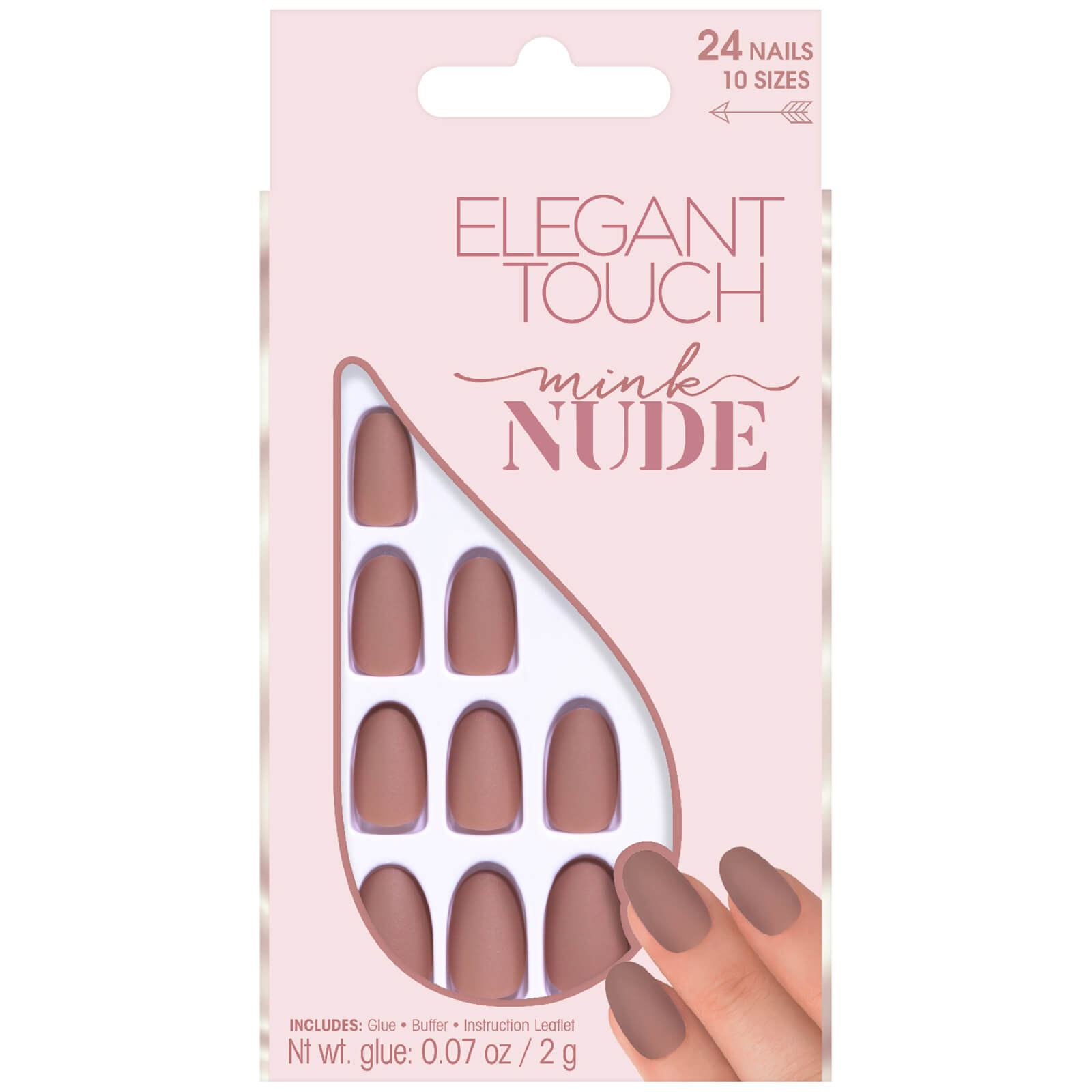 優雅的觸感 Nude Collection 美甲貼片 - 水貂