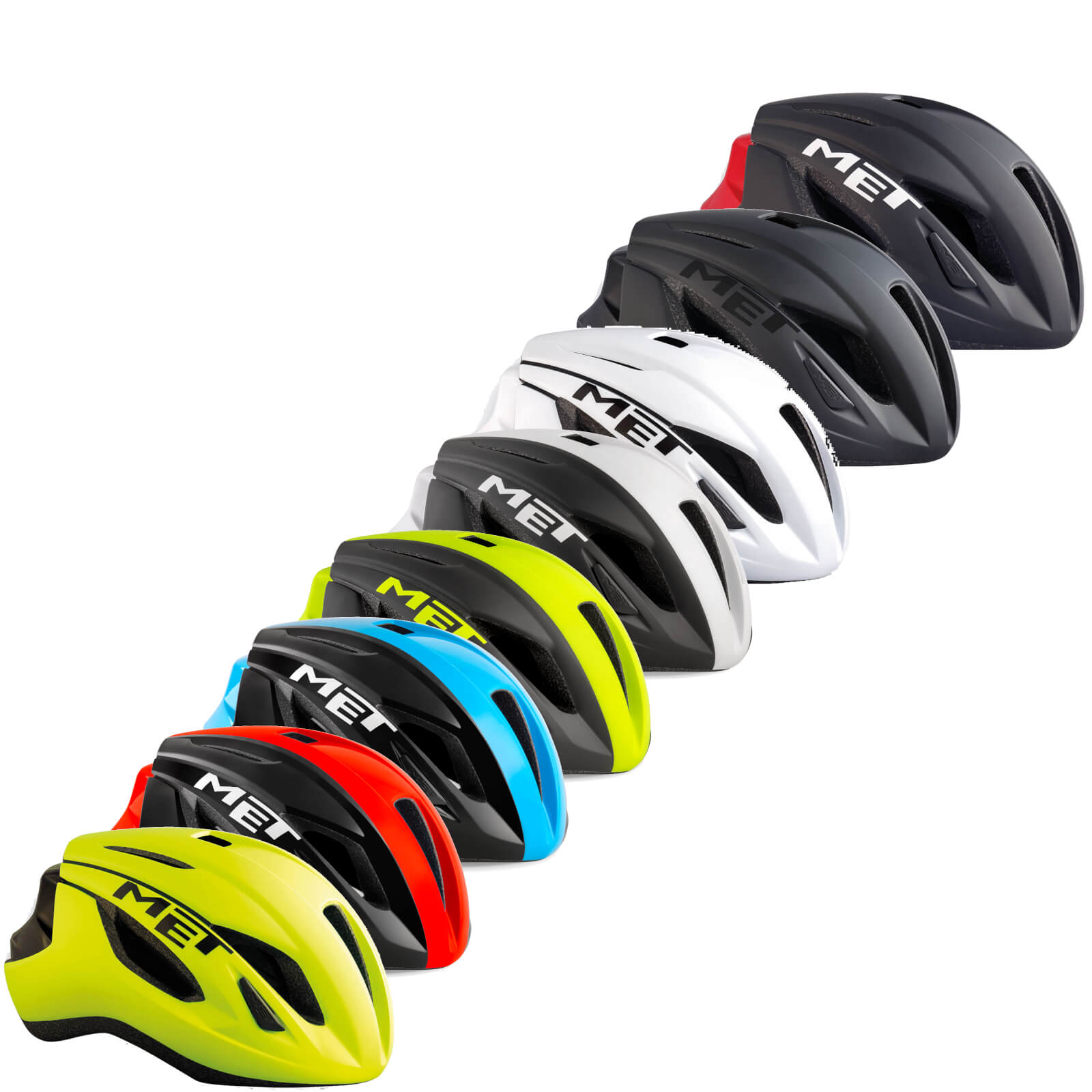 MET Strale Road Helmet - S/52-56cm - White Black