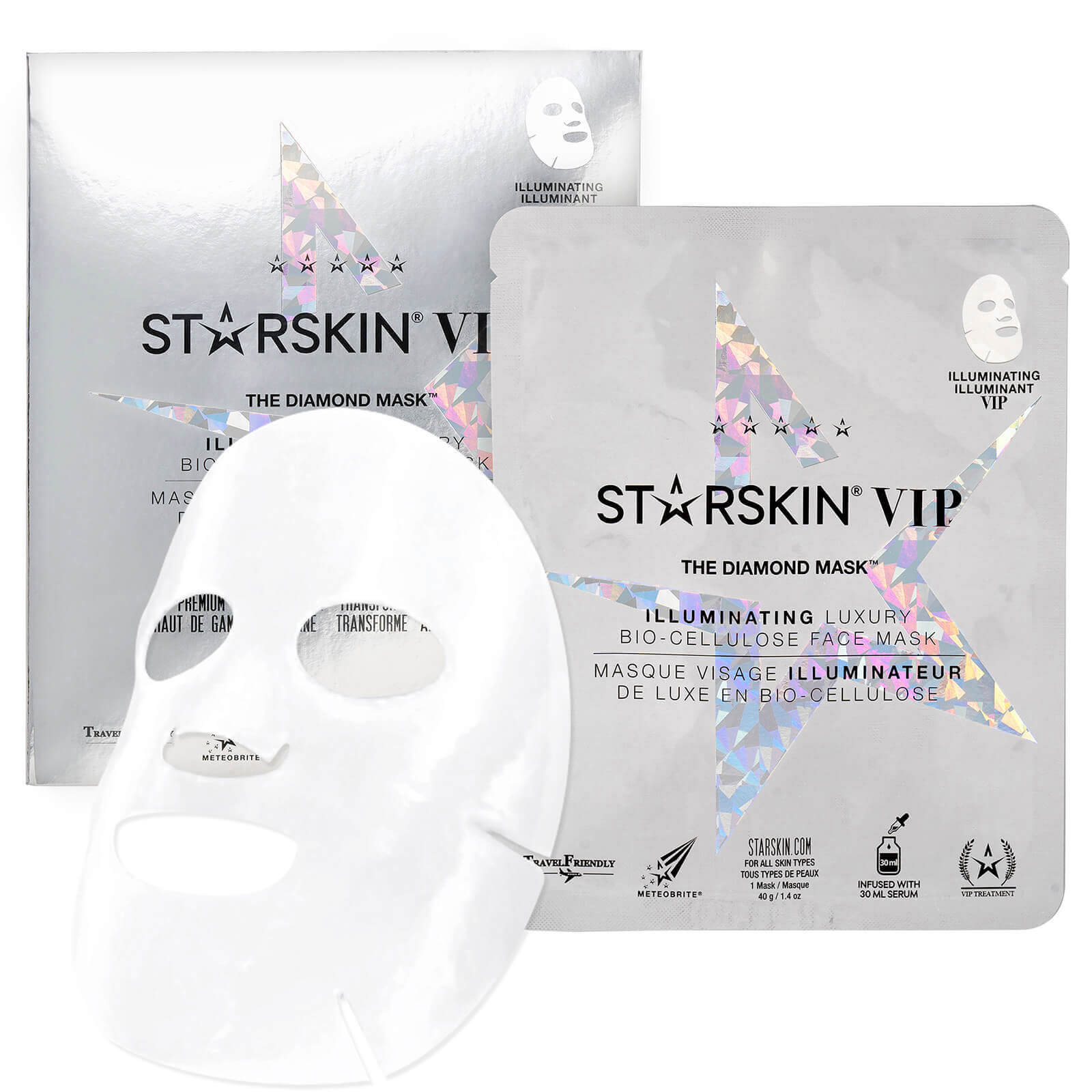 Photos - Facial Mask STARSKIN The Diamond Mask™ VIP Illuminating Coconut Bio-Cellulose Second S