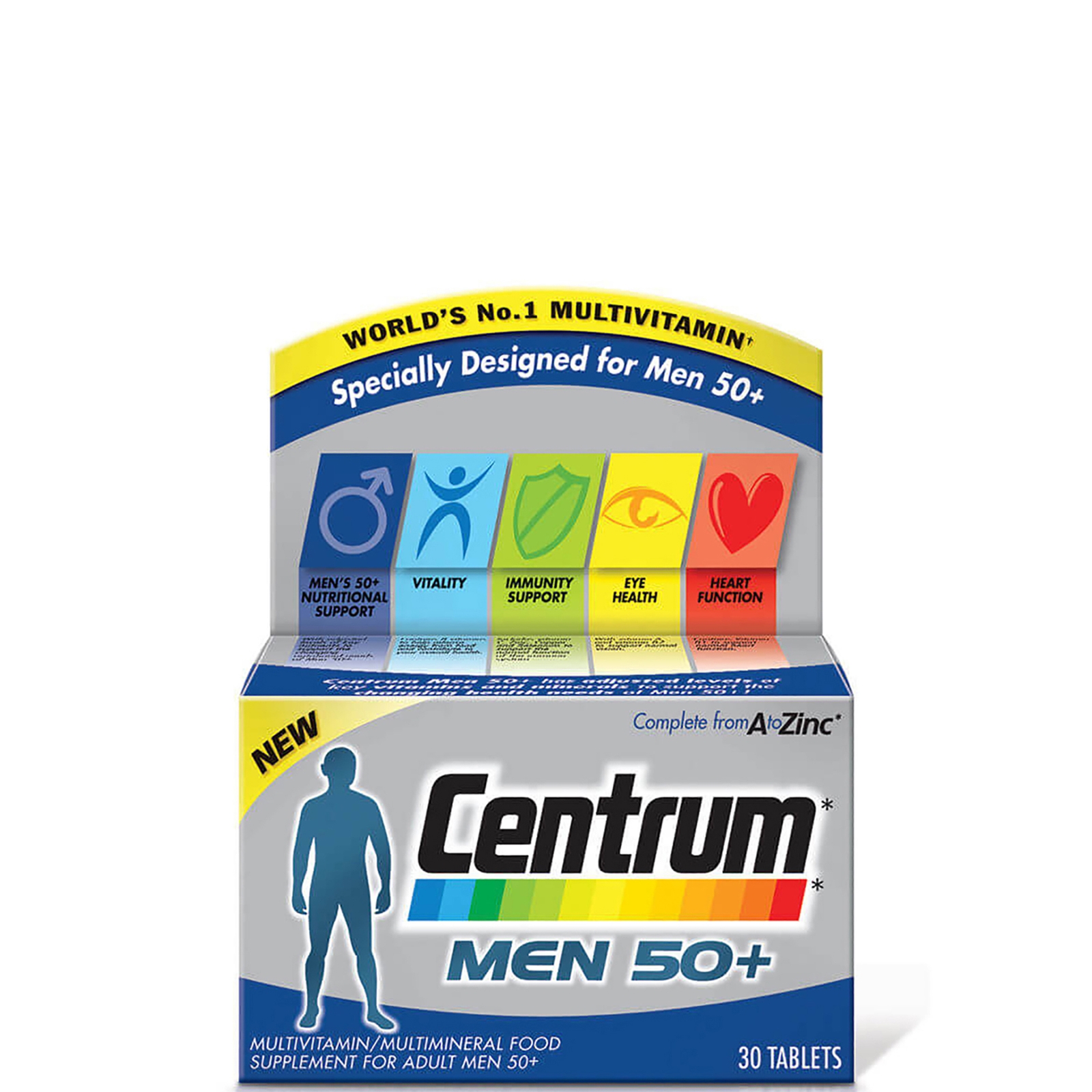 Centrum Men 50 Plus Multivitamin Tablets - (30 Tablets)