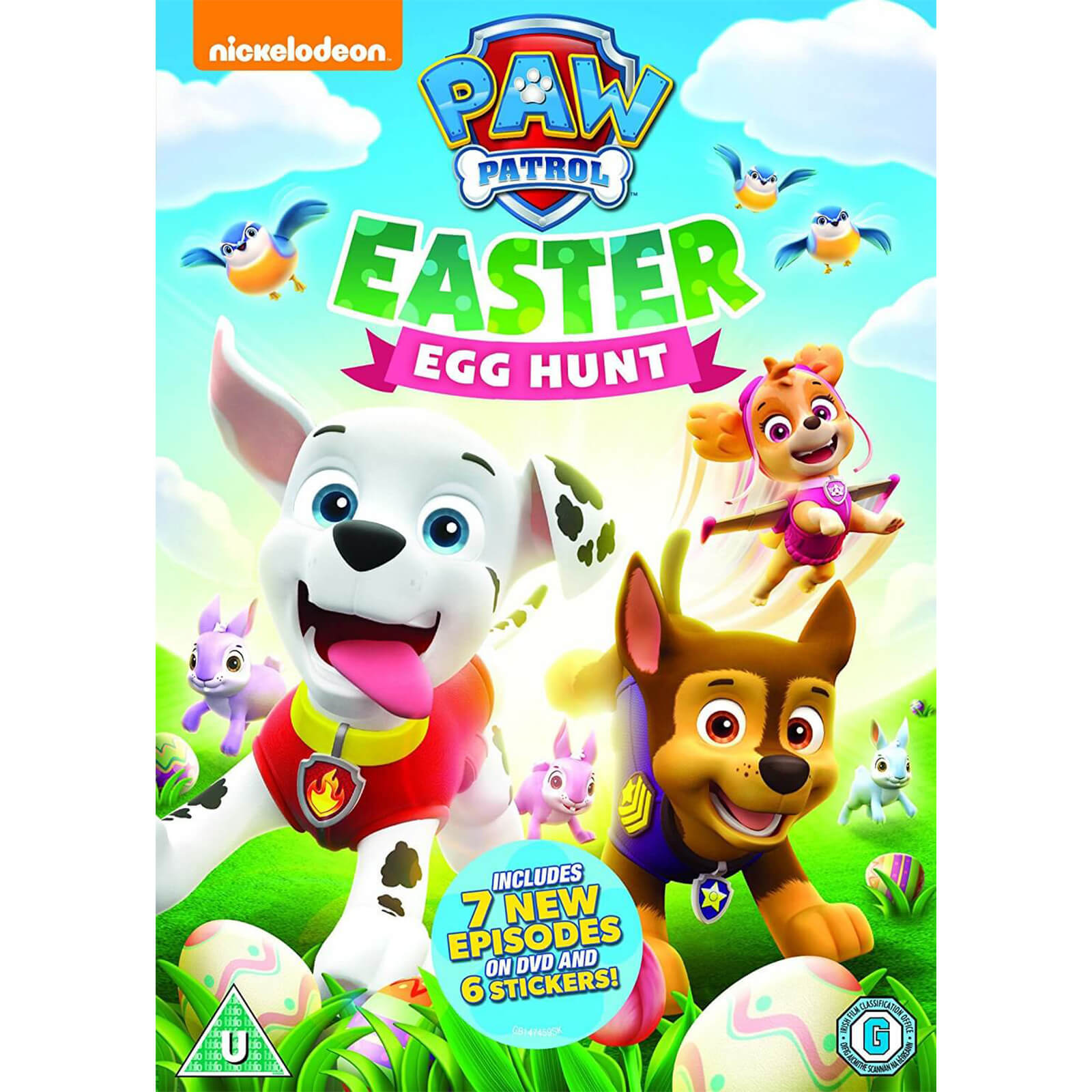 Paw Patrol: Ostereiersuche + Stickerbogen - Stickerbogen Version