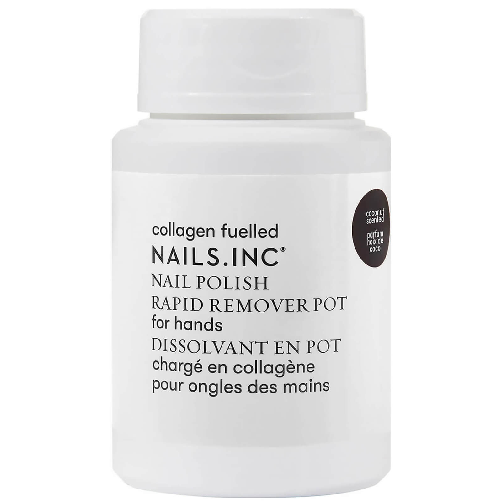 Image of nails inc. Express Nail Polish Remover Pot Powered by Collagen 60ml