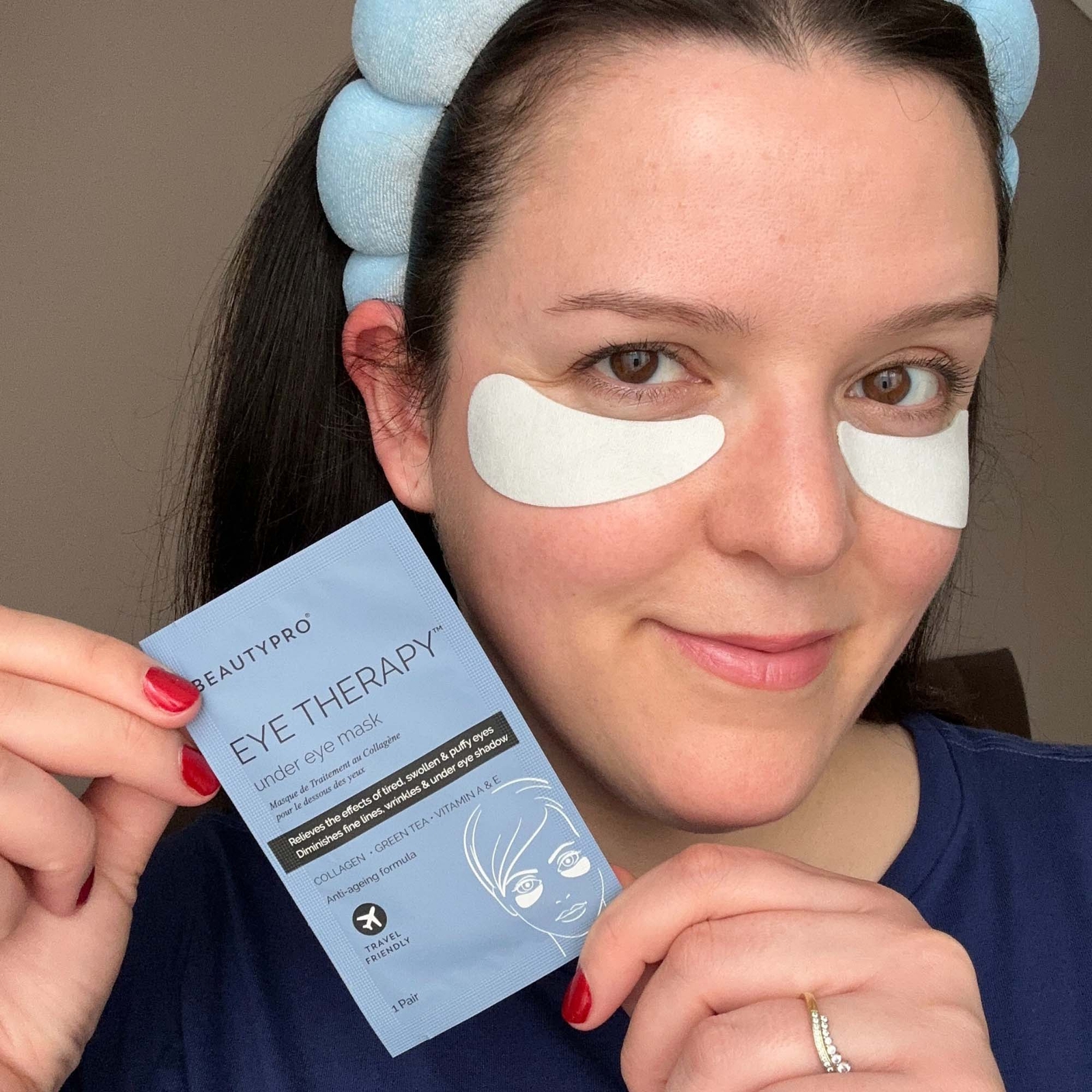 BEAUTYPRO Eye Therapy Under Eye Mask with Collagen and Green Tea Extract (3 Applications)