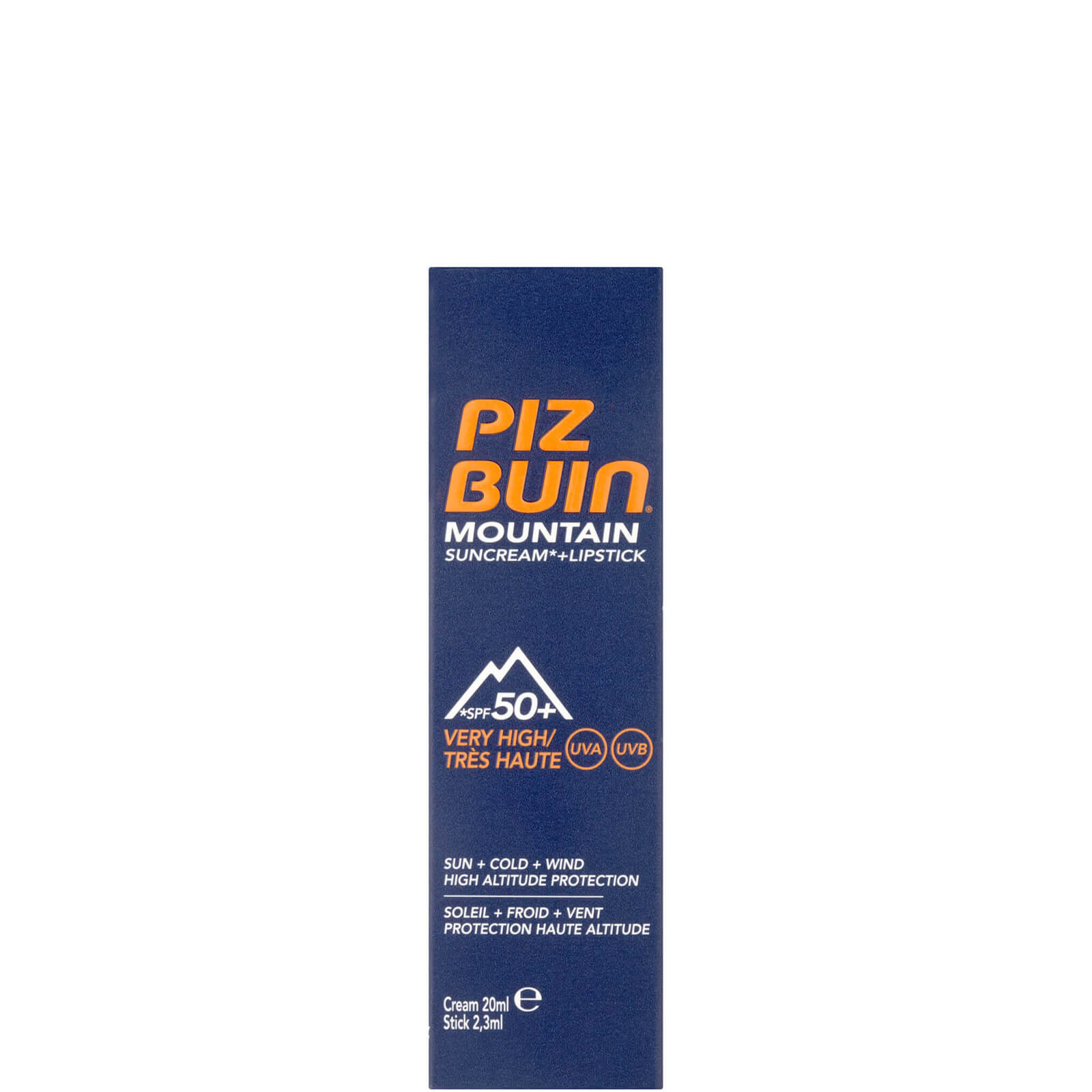 Piz Buin Mountain crema solare e stick labbra protezione molto alta SPF 50+ 50 ml