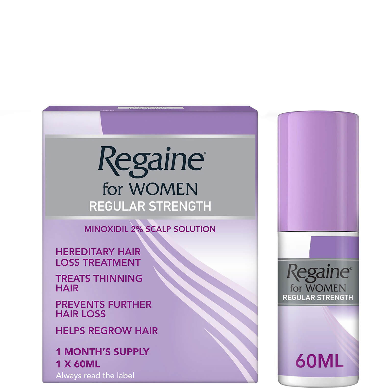 Regaine Women's Regular Strength Hair Loss and Hair Regrowth Solution 60ml