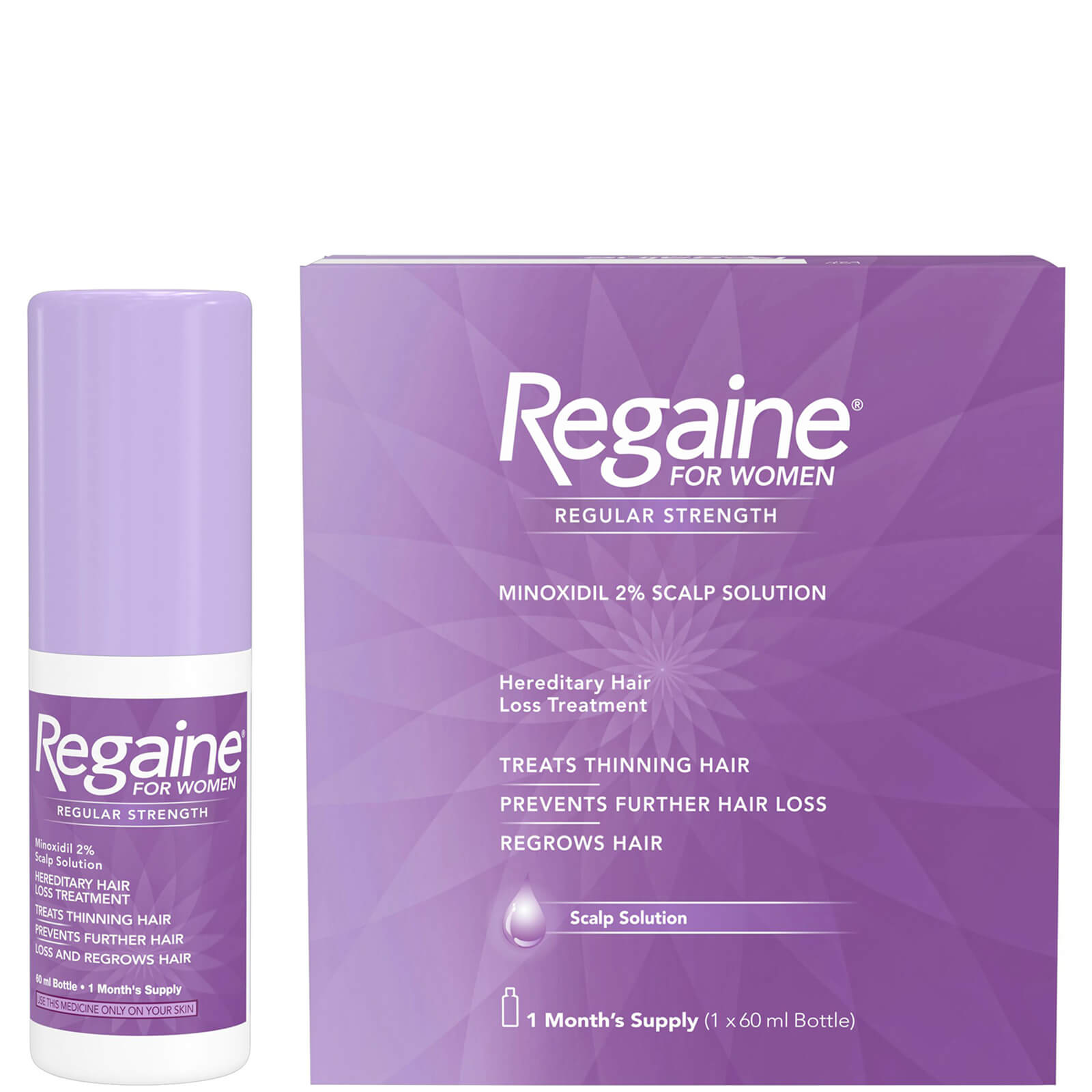 Photos - Hair Product Regaine Women's Regular Strength Hair Loss and Hair Regrowth Solution 60ml