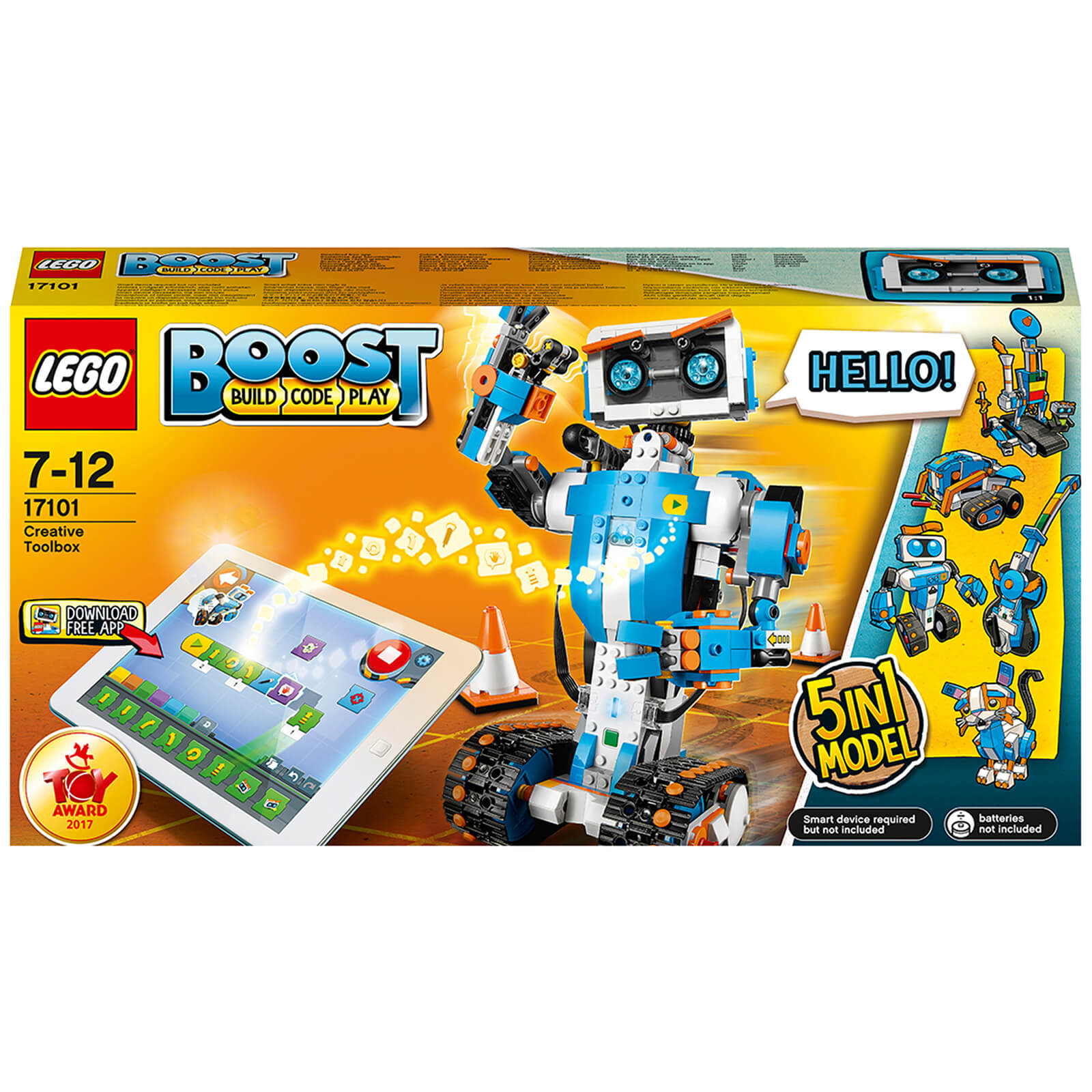 LEGO Boost Creative Toolbox Robot Coding Robotics Kit (17101)