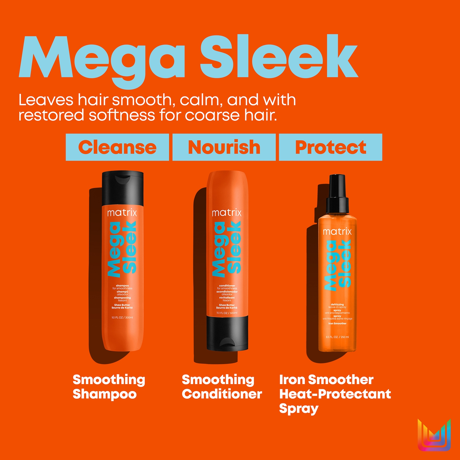 Thumbnail - Matrix Total Results Mega Sleek Iron Smoother Hitzeschutz- und Frizzkontroll-Haarspray 250 ml