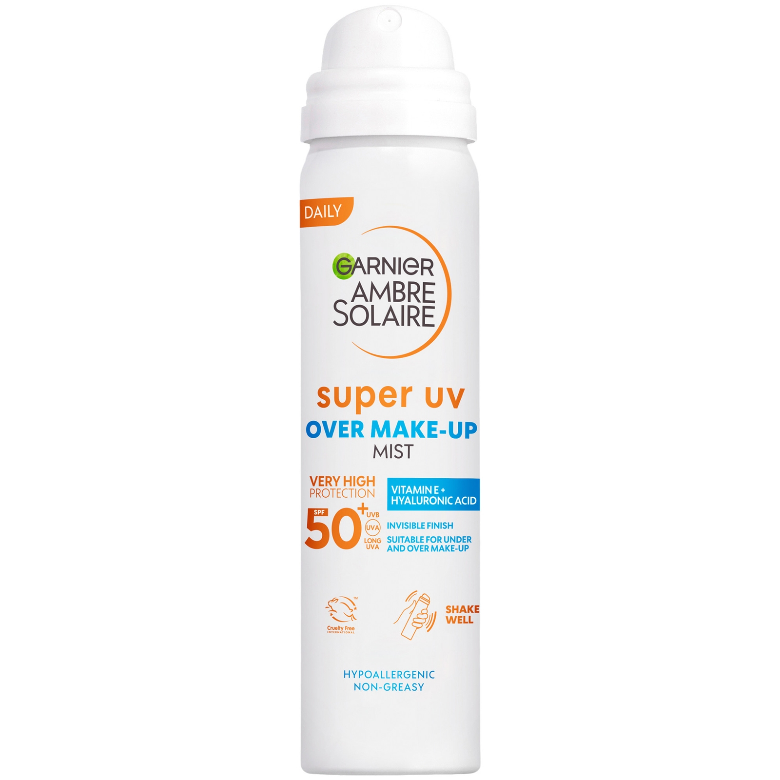 Over Makeup Super Spray Protezione UV SPF50 Garnier Ambre Solaire 75ml