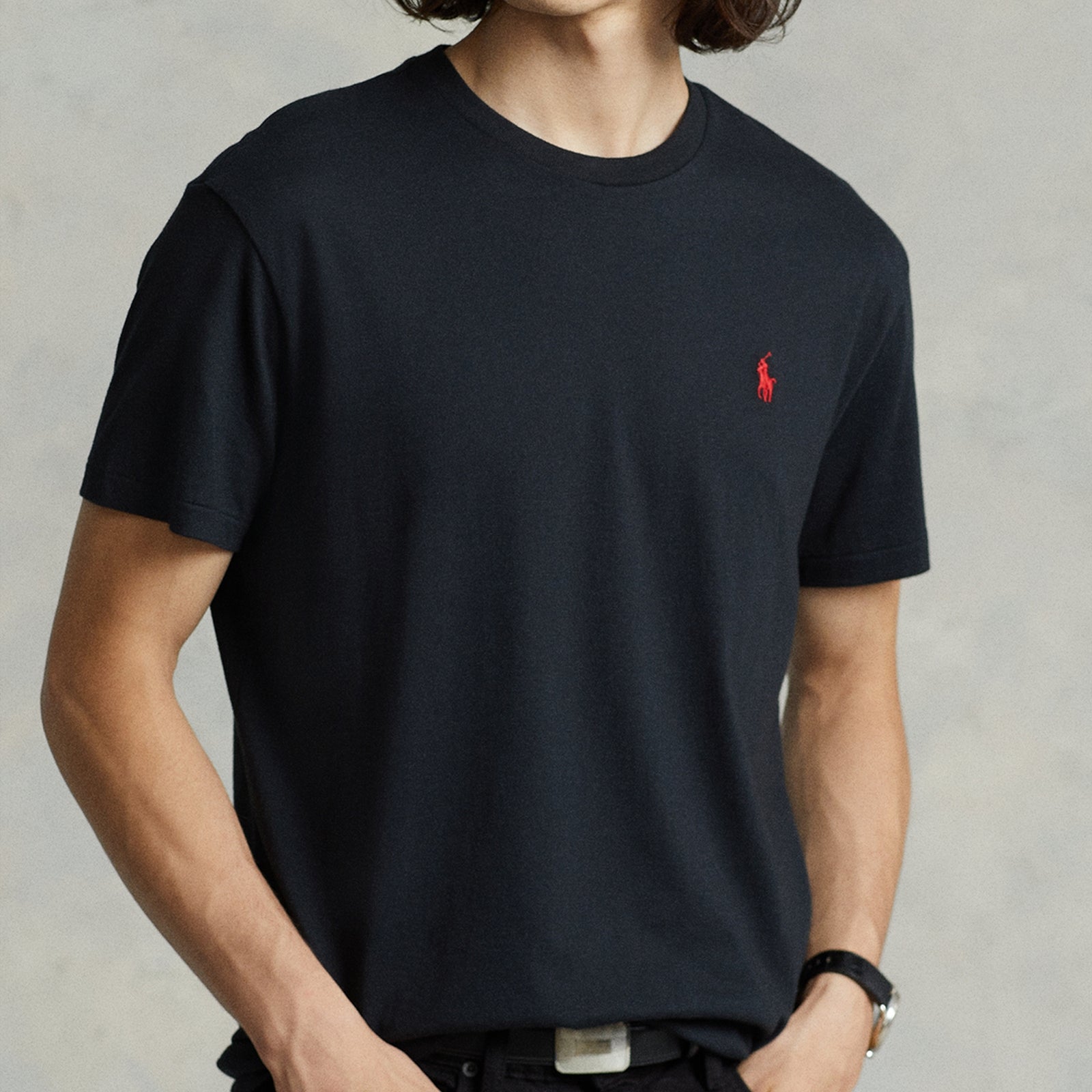 polo ralph lauren cotton-jersey custom t-shirt - m