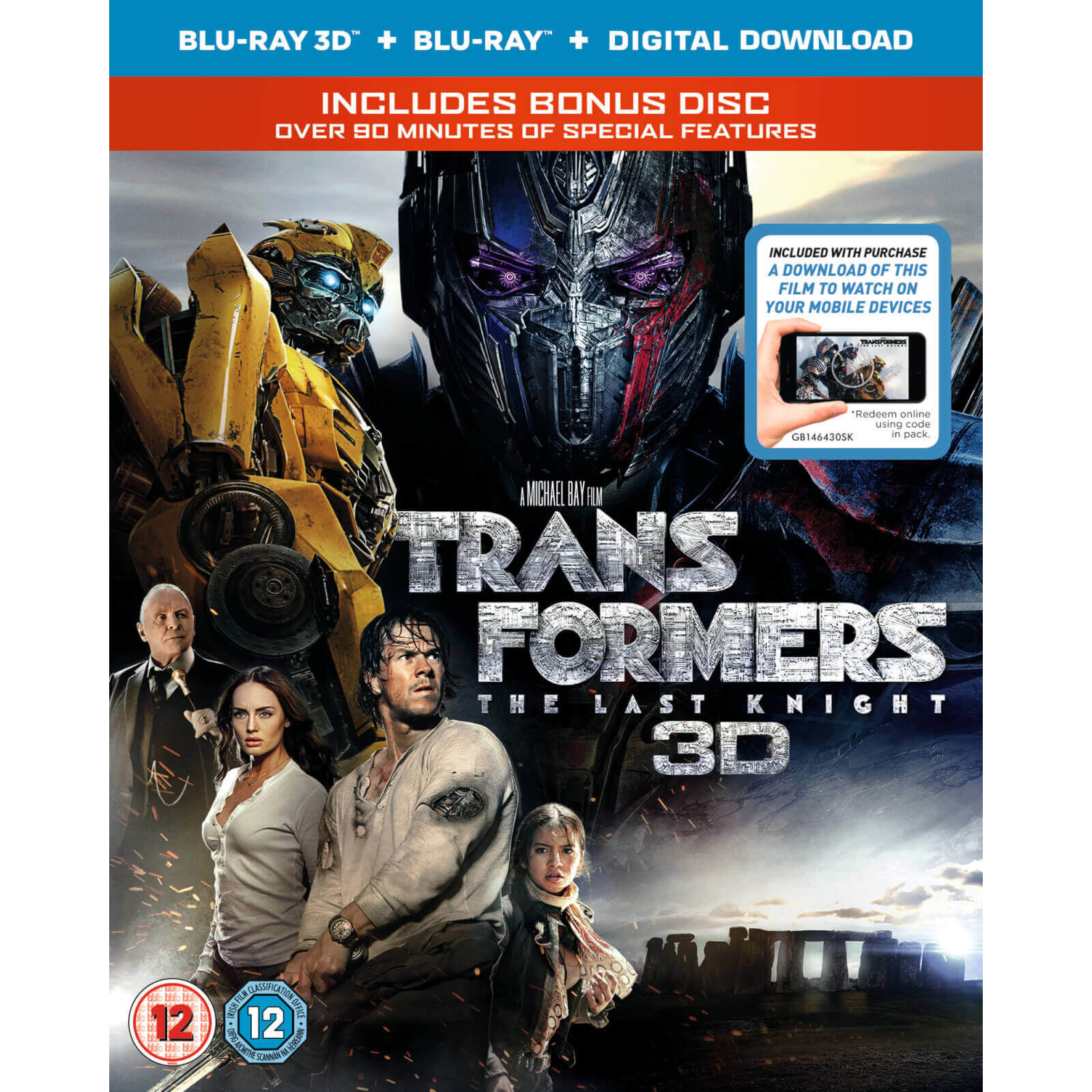 Transformers: The Last Knight 3D (Includes 2D Version & Digital Download)
