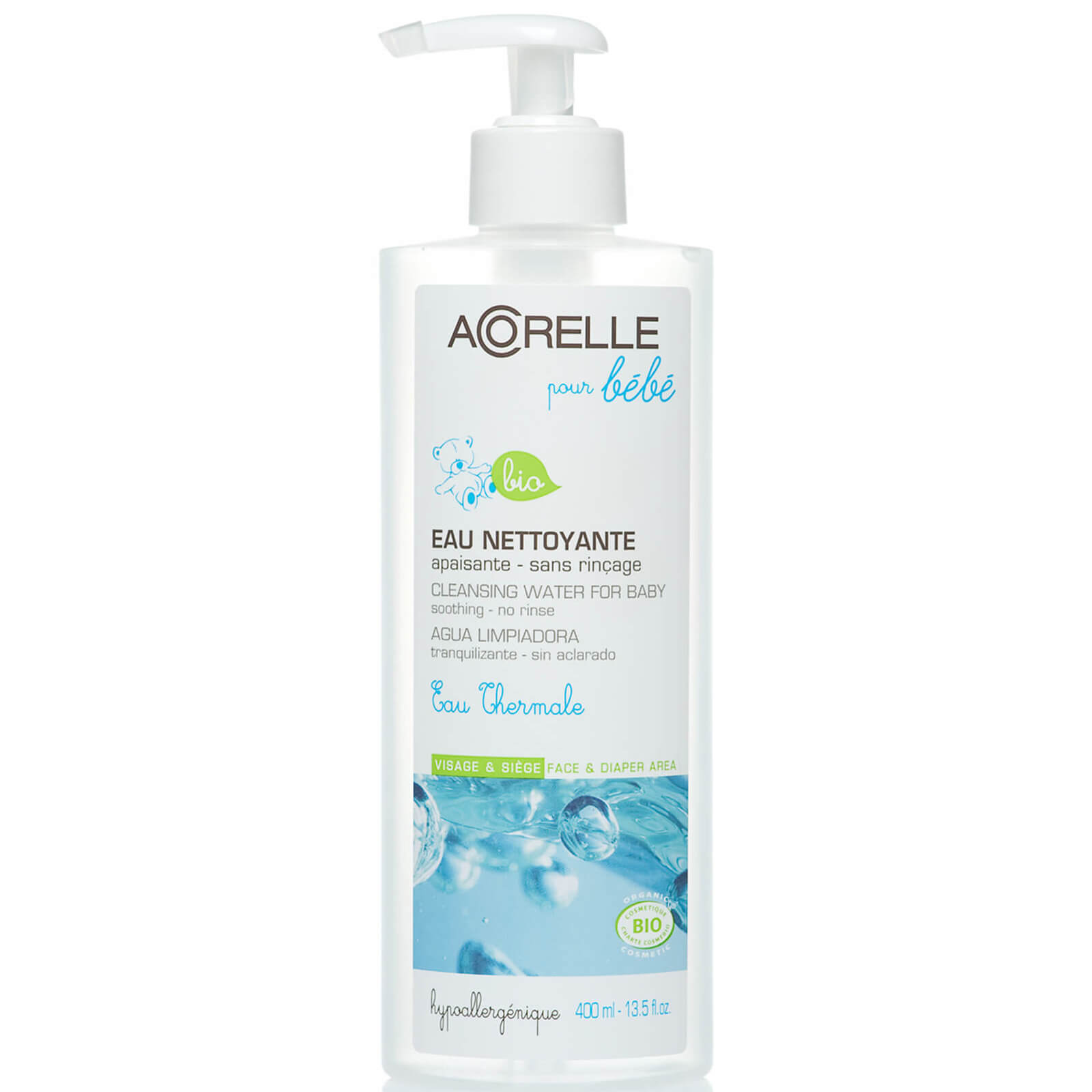 

Acorelle Organic Baby No Rinse Cleansing Water 400ml
