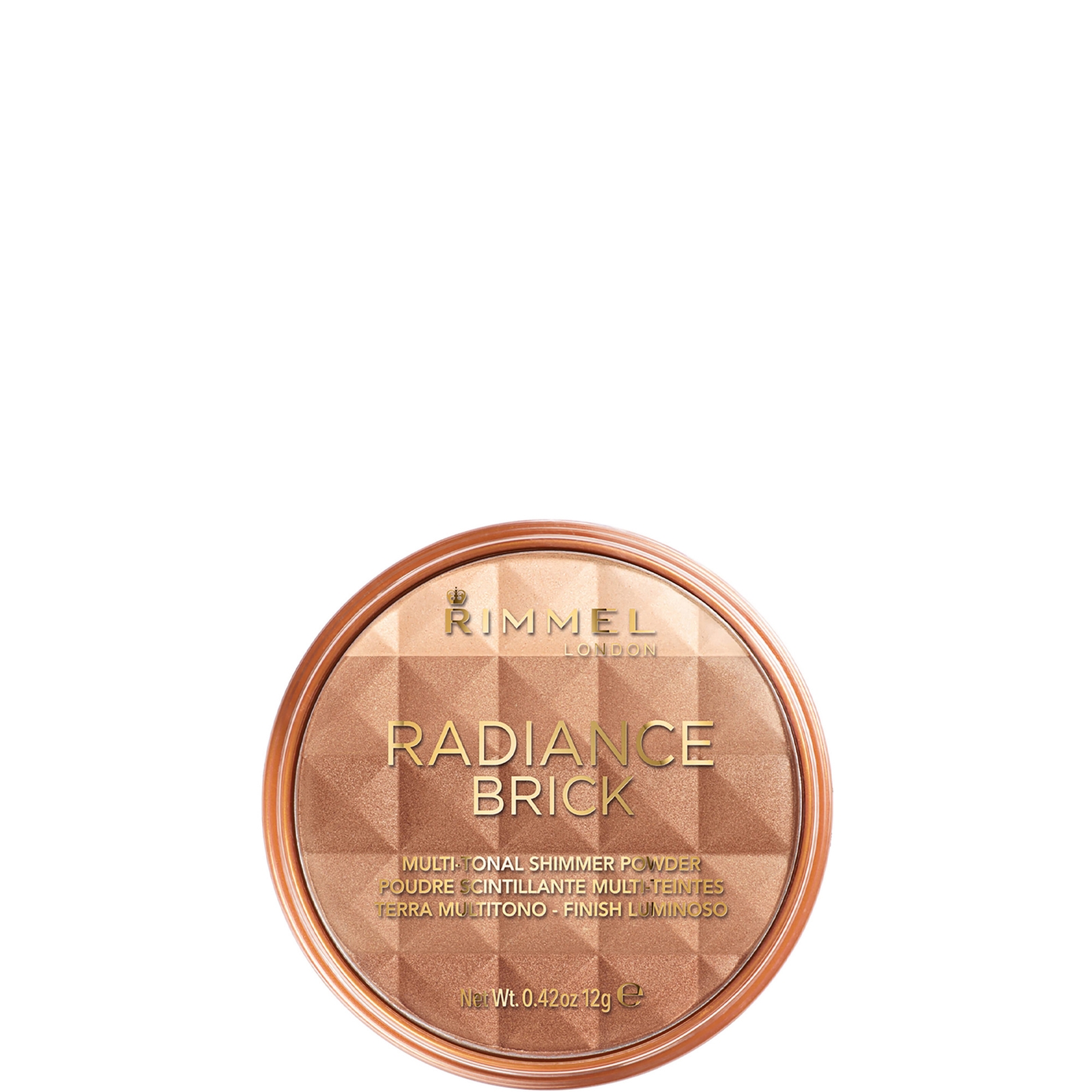 Image of Rimmel terra illuminante Radiance Shimmer Brick 12 g - 01051