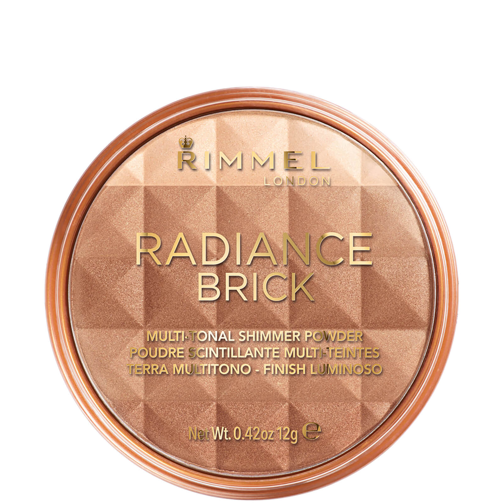 Photos - Other Cosmetics Rimmel Radiance Shimmer Brick 12g - 01 34774643001 