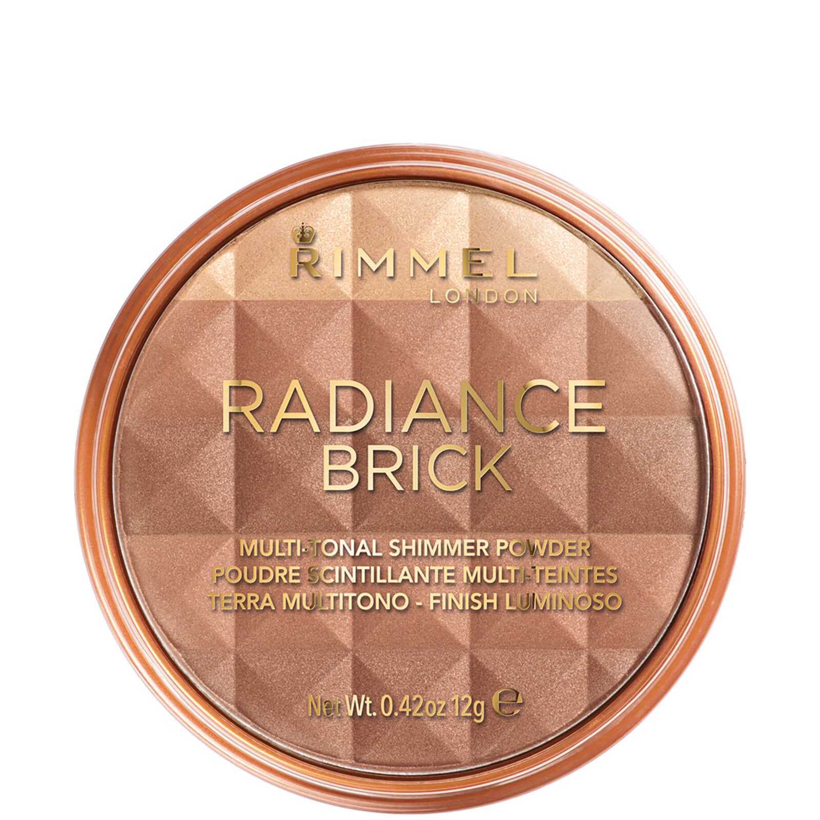 Photos - Other Cosmetics Rimmel Radiance Shimmer Brick 12g - 02 34774643002 