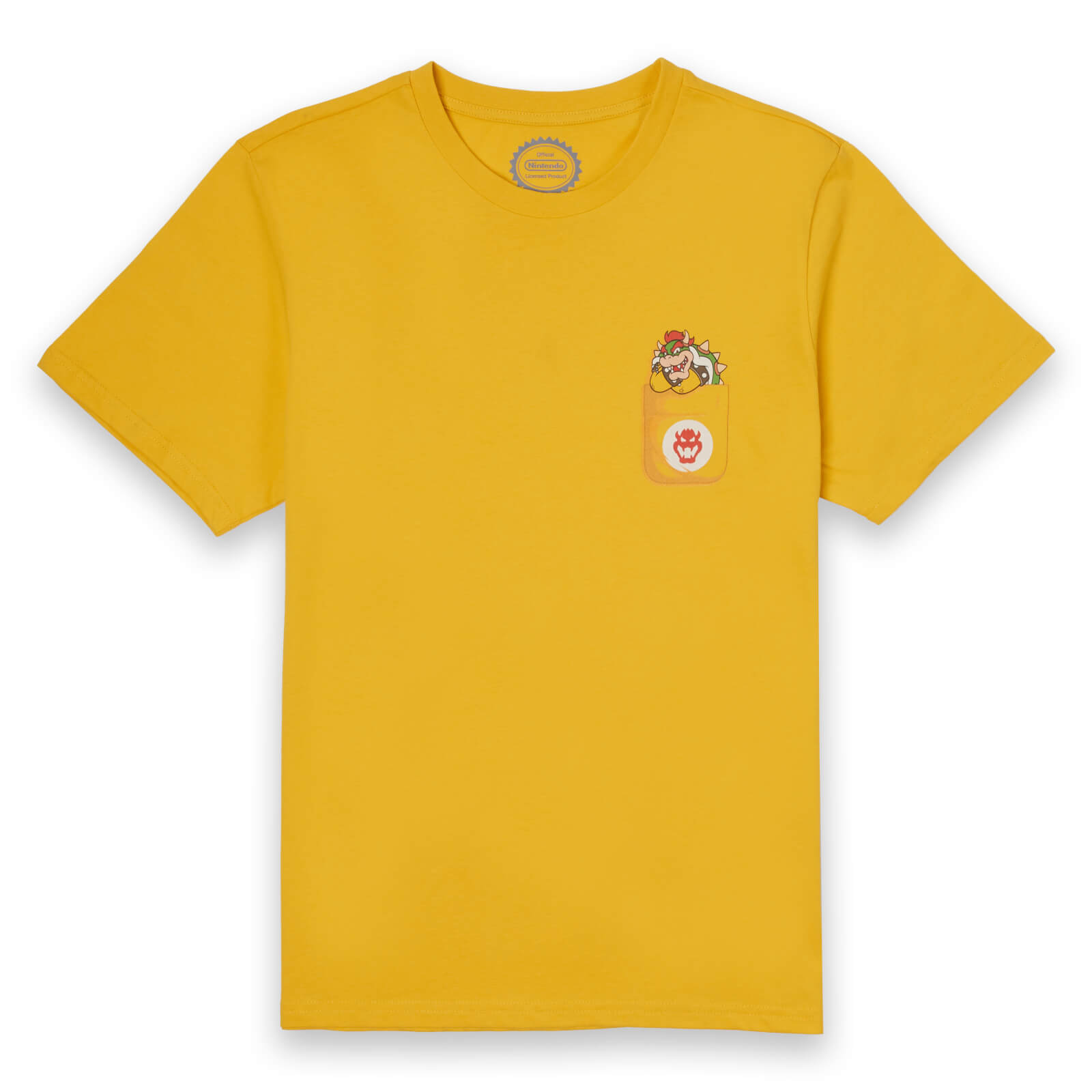 

T-Shirt Homme Super Mario Bowser Poche Nintendo - Jaune - S