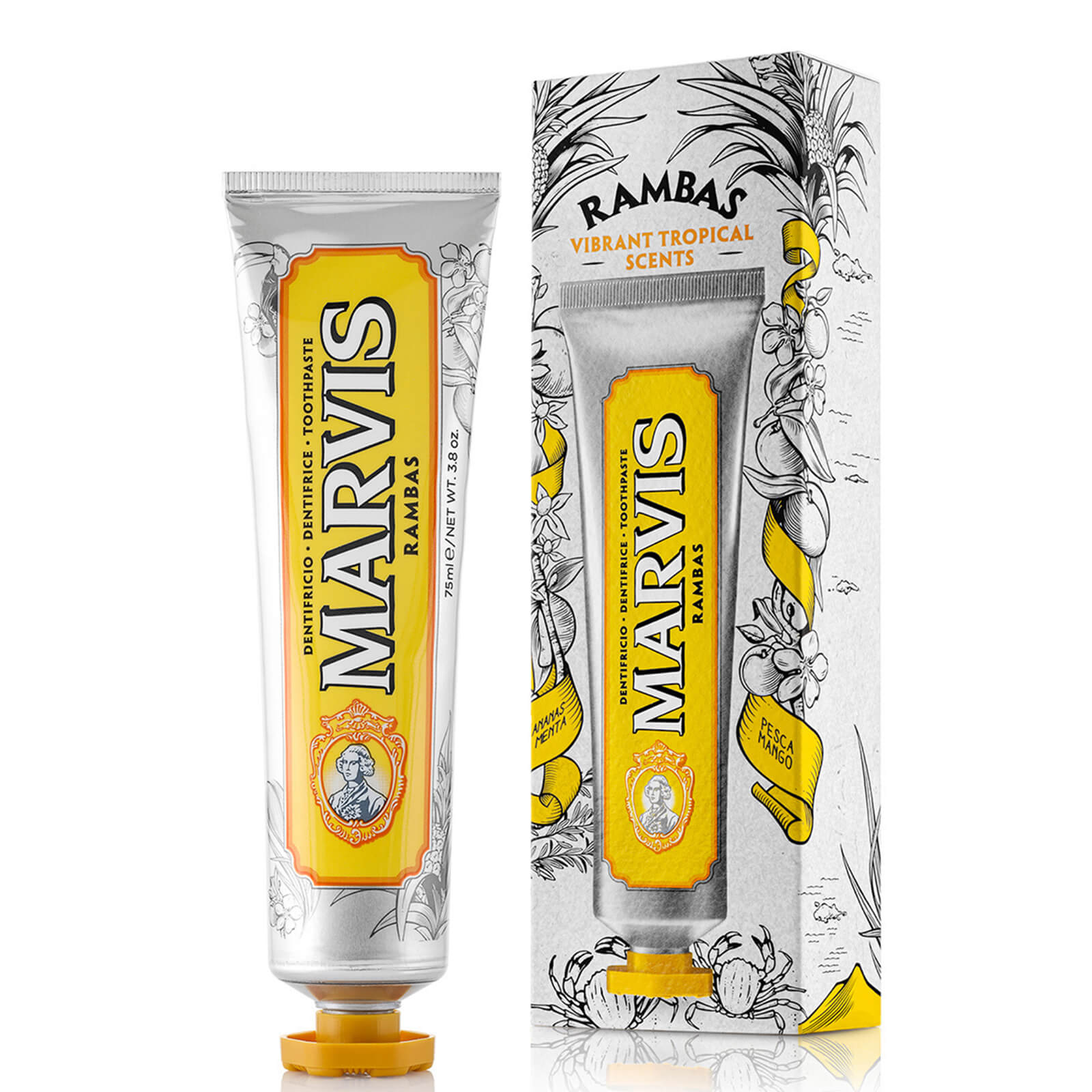 Marvis Rambas Wonders of the World Toothpaste 75ml lookfantastic.com imagine