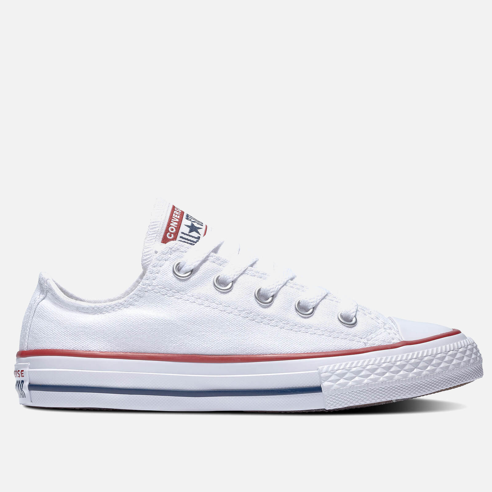 Converse Kids' Chuck Taylor All Star Ox Trainers - White - UK 12 Kids
