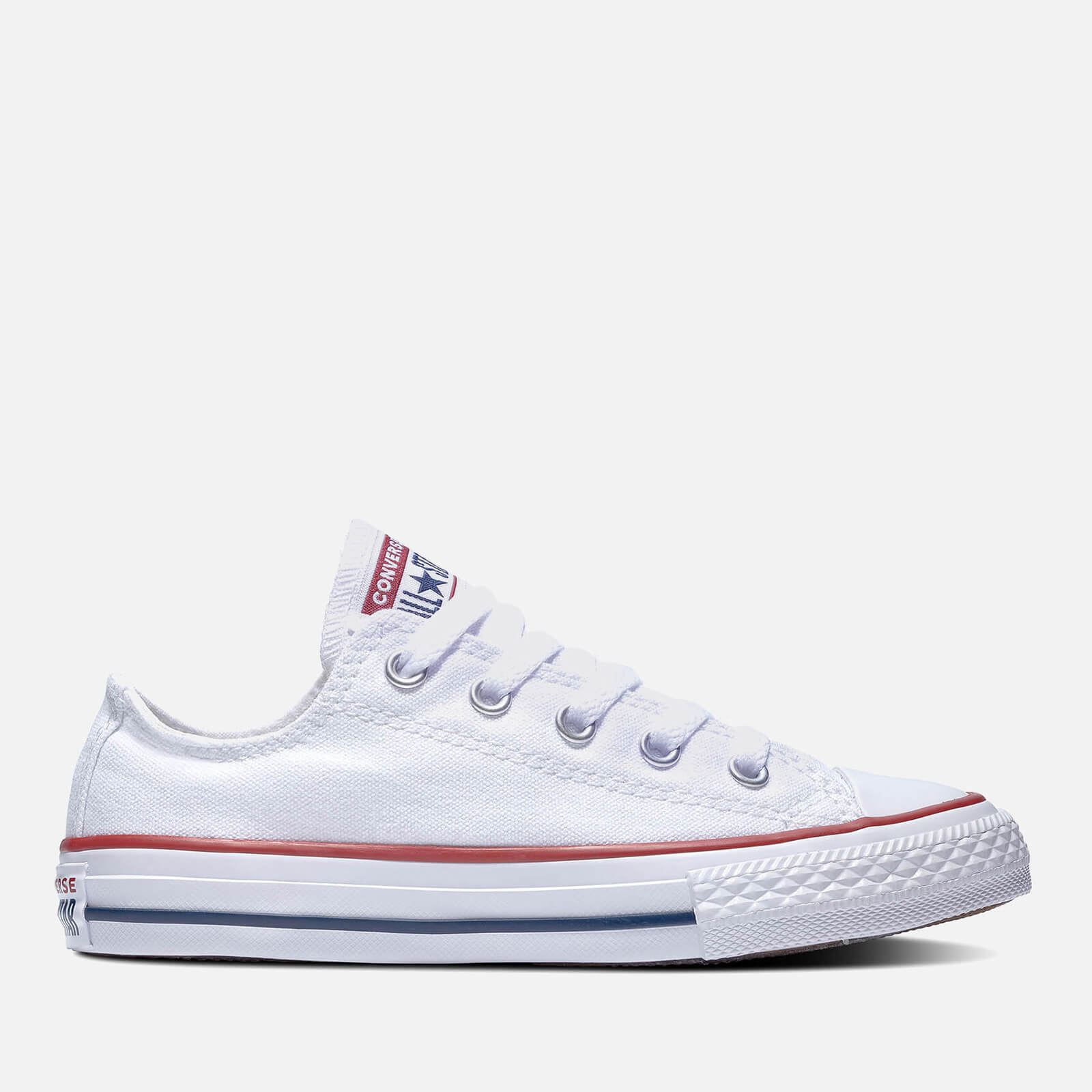 converse kids' chuck taylor all star ox trainers - white - uk 1 kids
