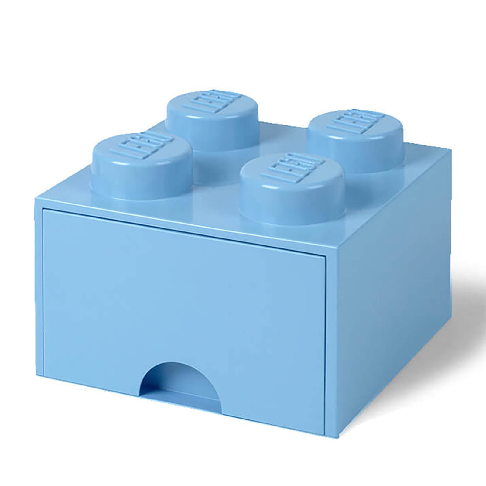 LEGO Brique de stockage à 4 boutons - 1 tiroir (Bleu royal clair)