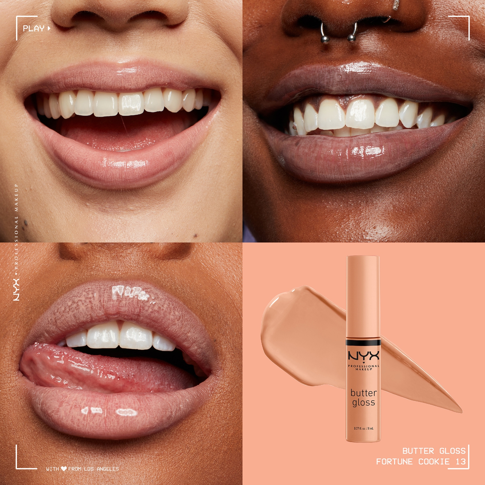 Thumbnail - NYX Professional Makeup Butter Gloss (Various Shades) - Fortune Cookie
