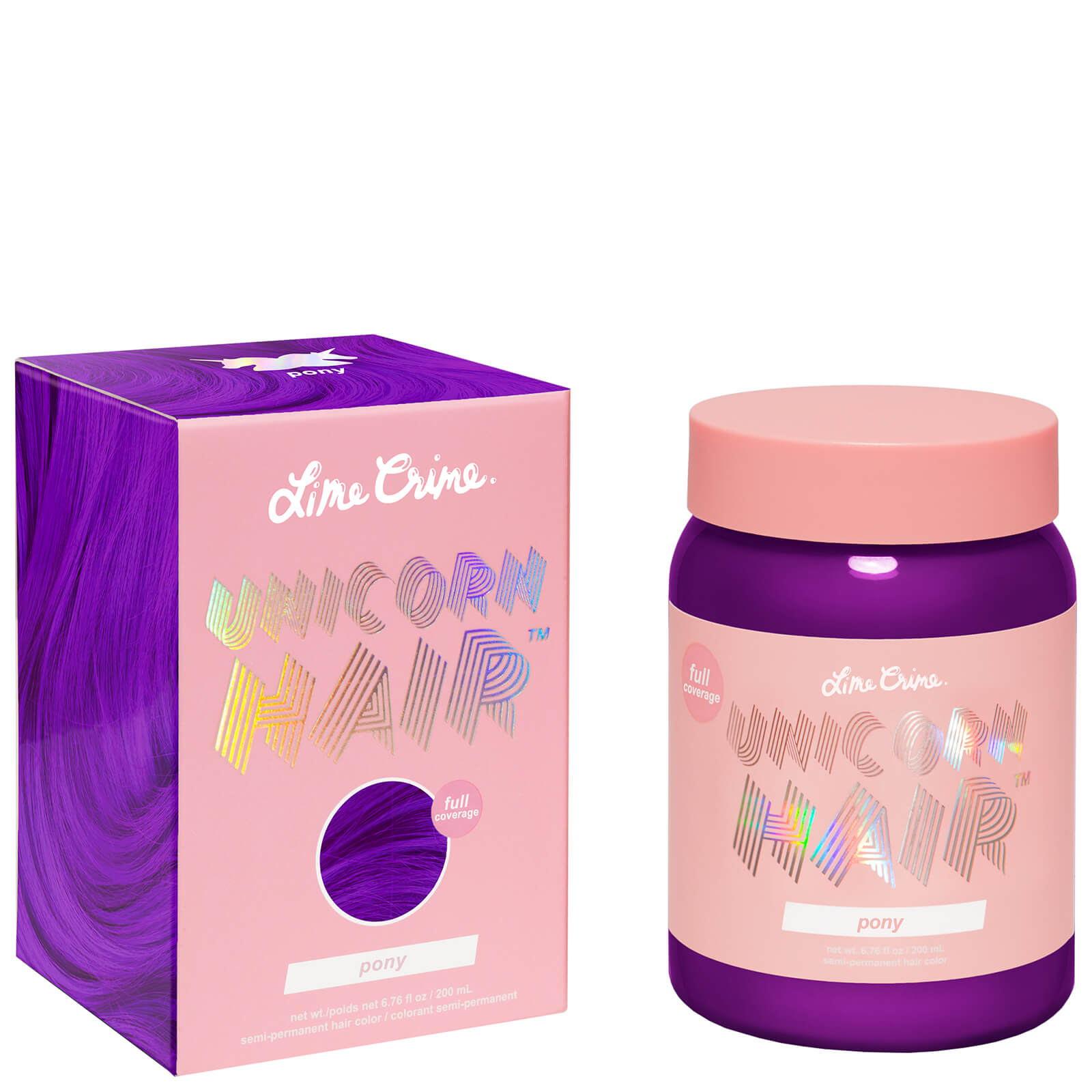 

Lime Crime Unicorn Hair Full Coverage Tint 200ml (Various Shades) - Pony