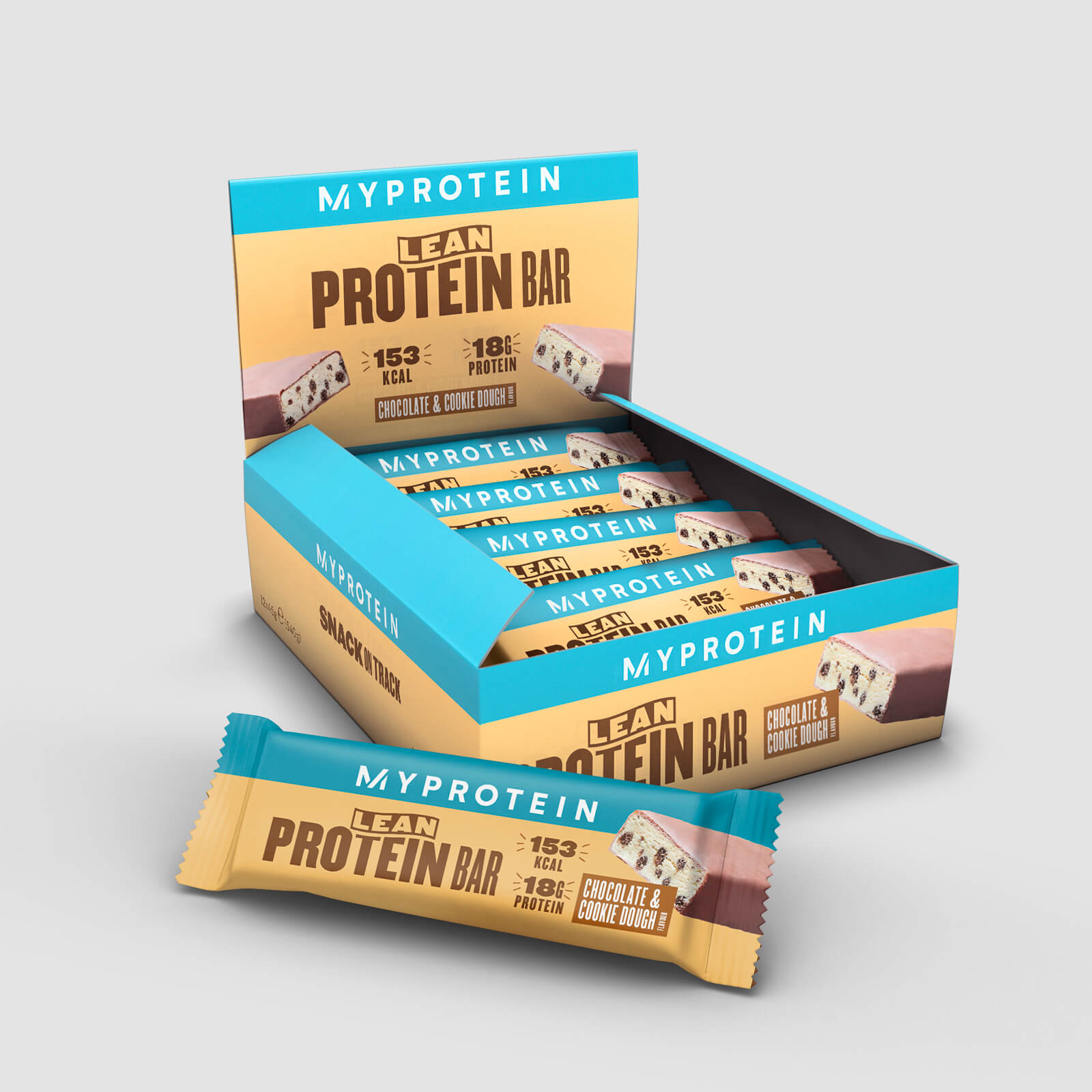 Image of Myprotein Skinny Protein Bar - 12 x 45g - Chocolate and Cookie Dough