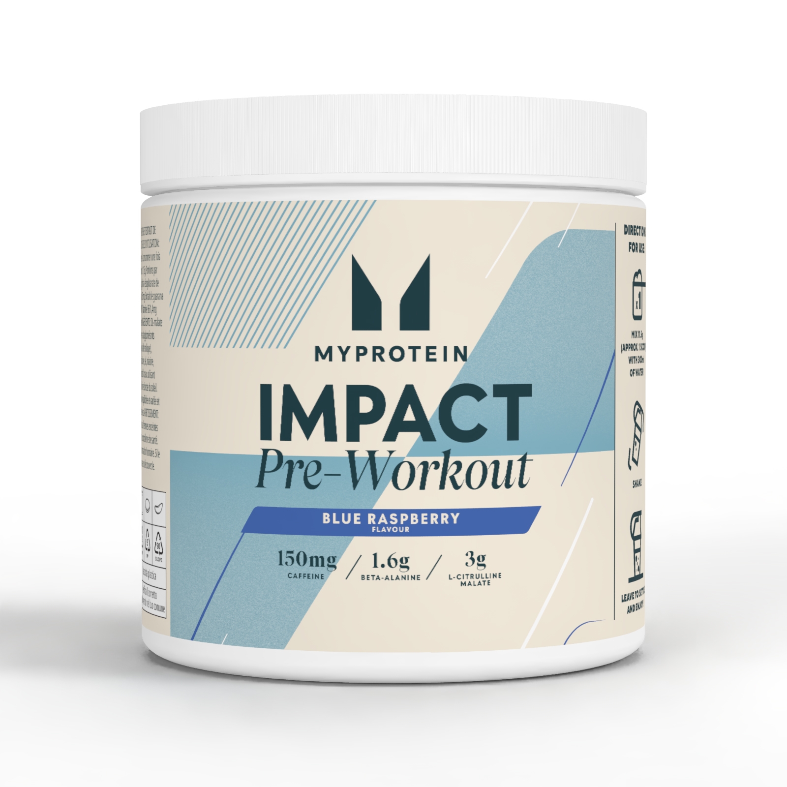 Myprotein UK MyProtein Impact Pre-Workout - 500G - 43servings - Blue Raspberry