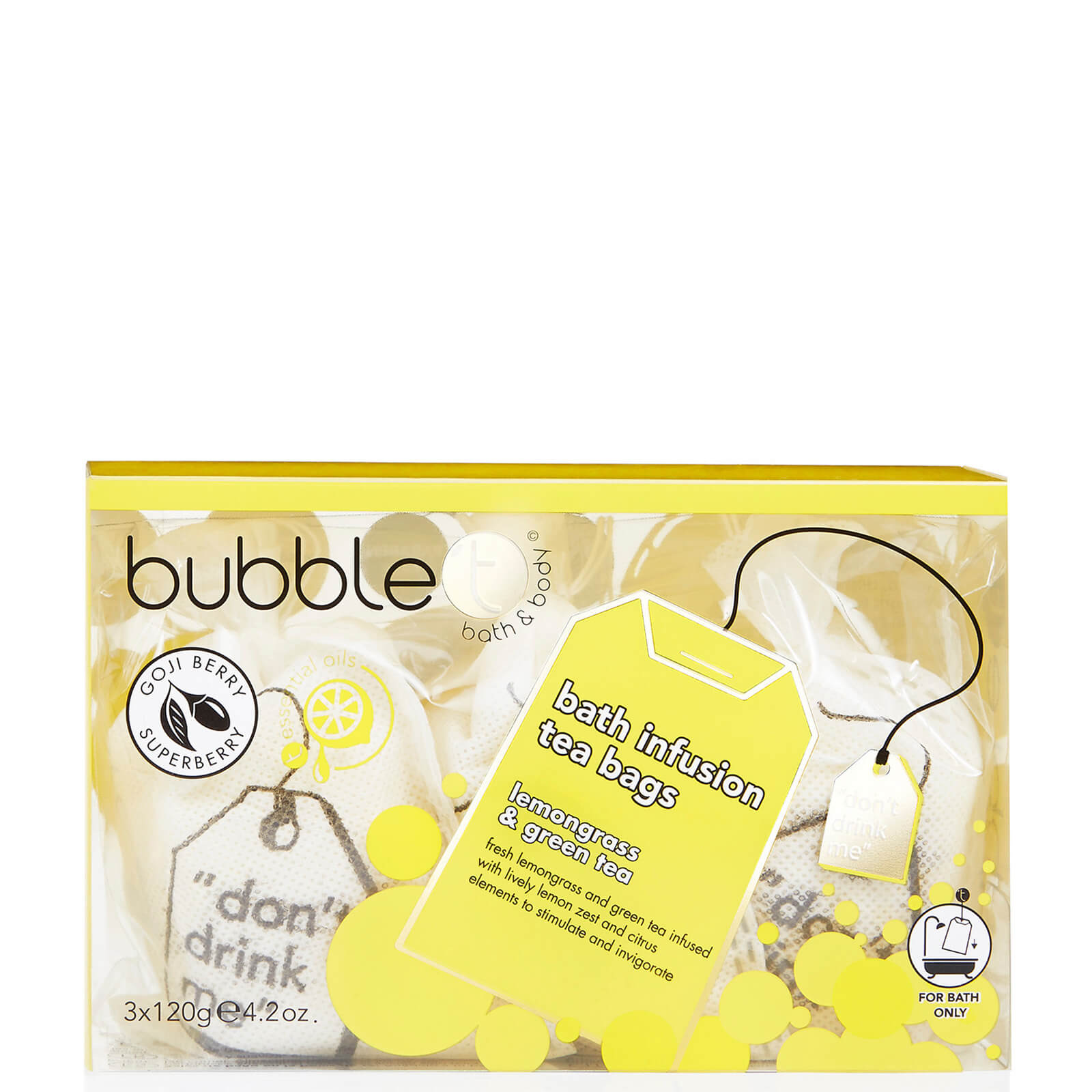 

Bubble T Big Bath Tea Bags - Yellow 360g