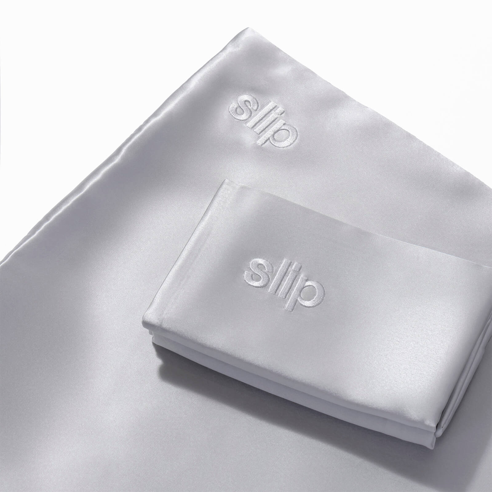 Thumbnail - Slip Silk Pillowcase - Queen - Silver