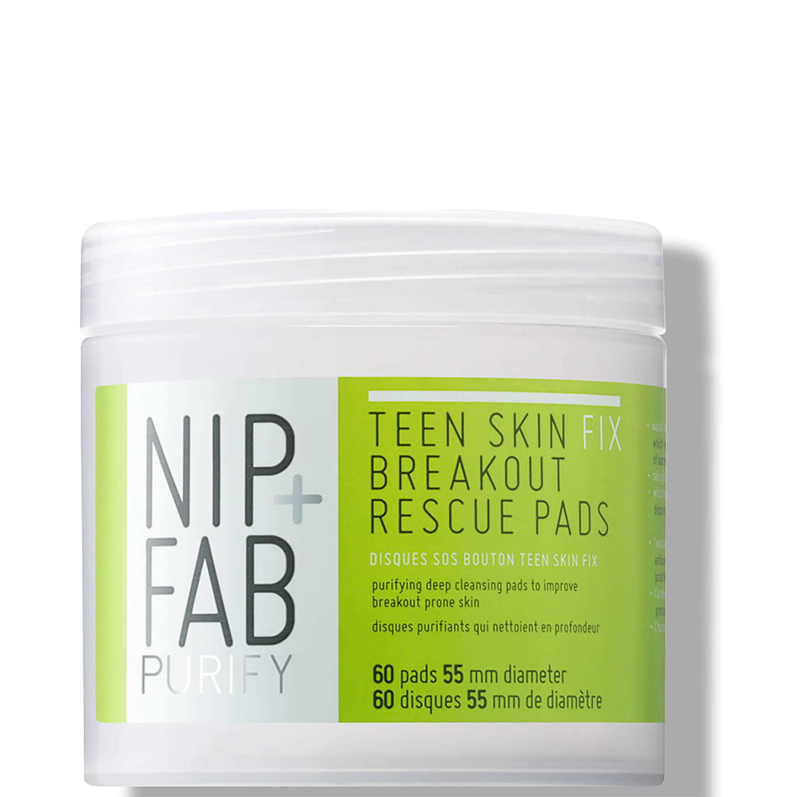 Photos - Inks & Toners NIP+FAB Teen Skin Fix Breakout Rescue Pads 80ml SKTESPAD80