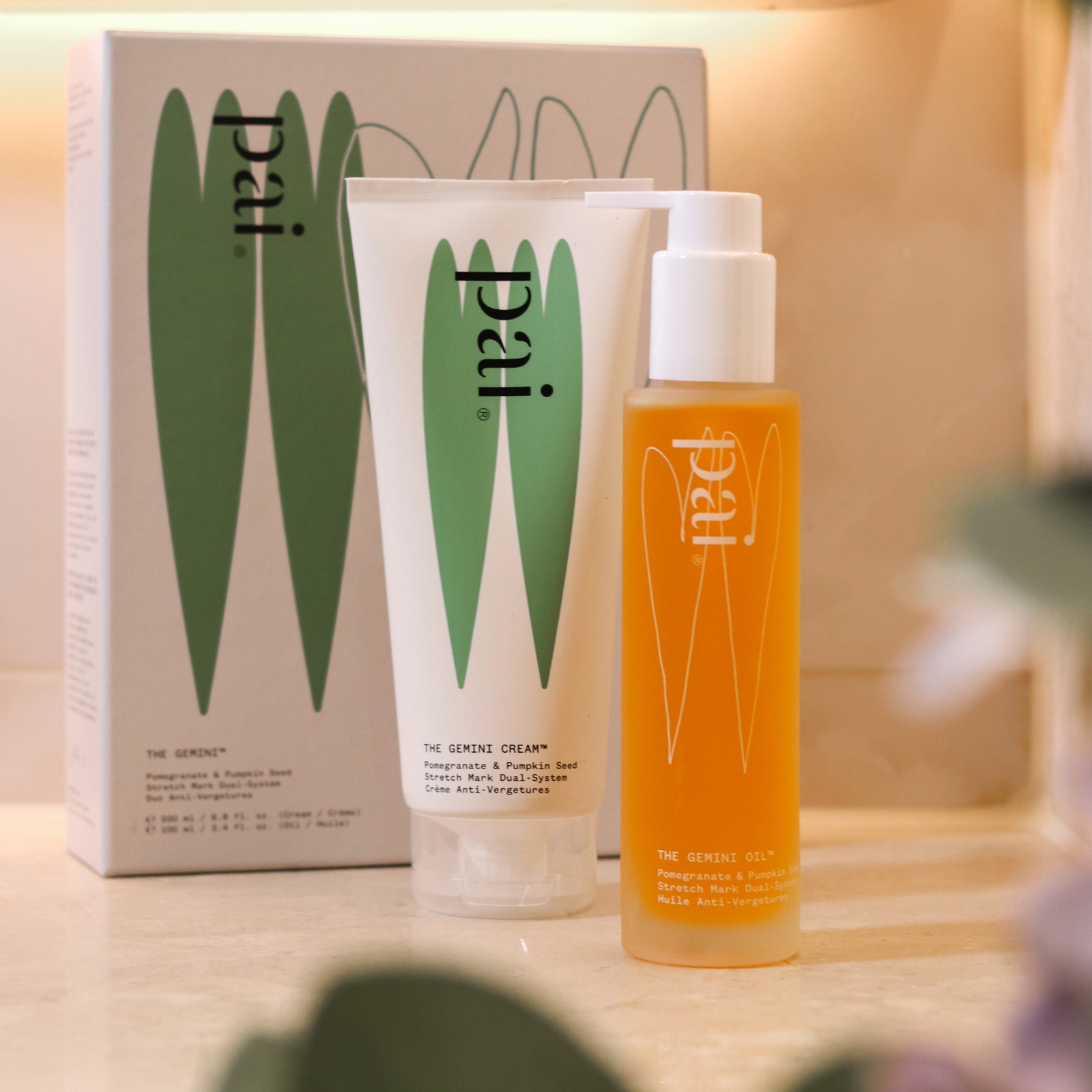 Thumbnail - Pai Skincare The Gemini Granatapfel- und Kürbis-Dual-System gegen Dehnungsstreifen 300 ml