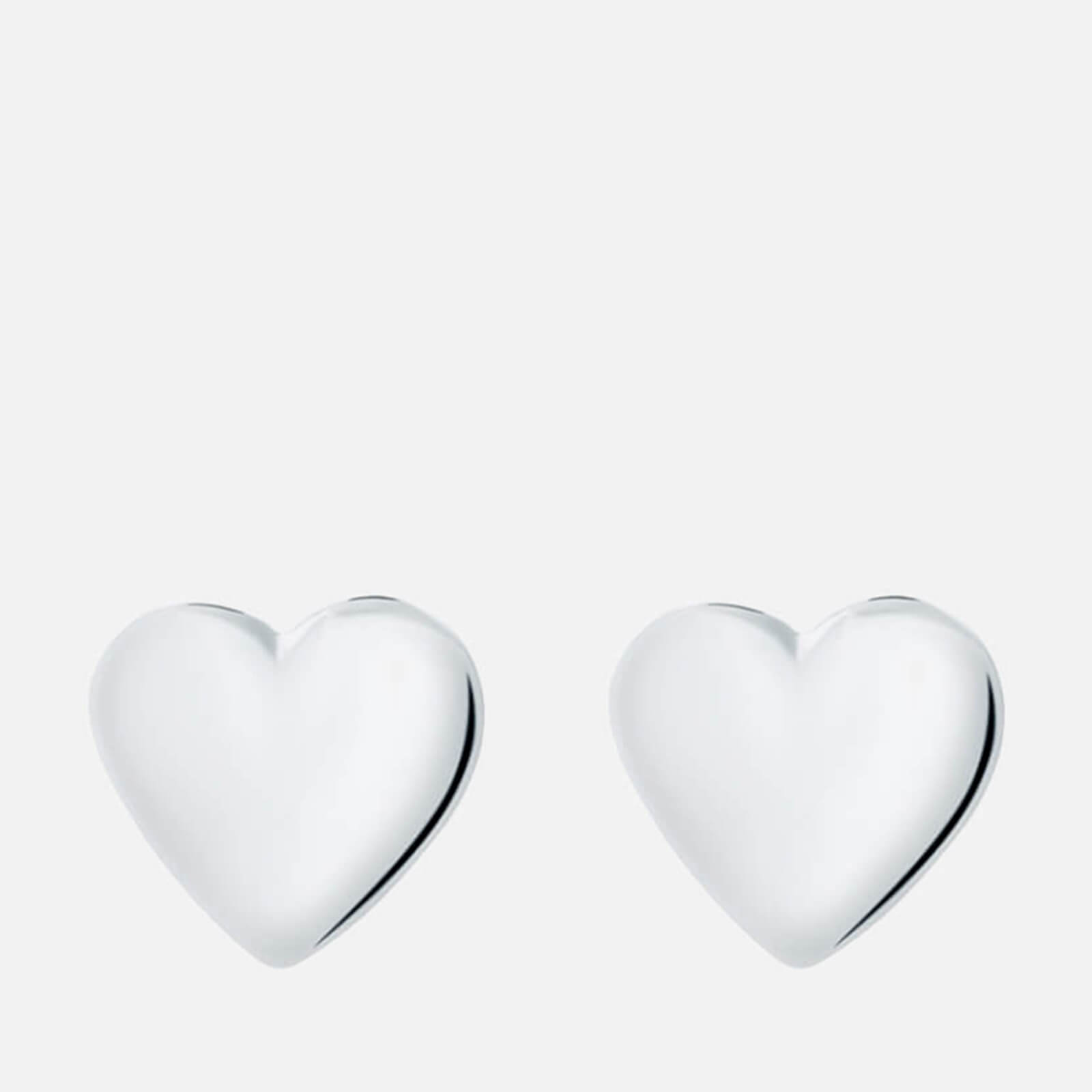 ted baker harly tiny heart silver-plated stud earrings