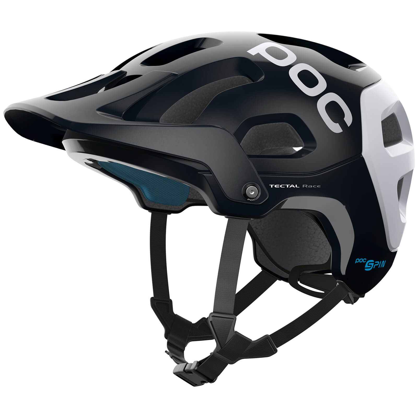 POC Tectal Race SPIN MTB Helmet - XS-S/51-54cm - Uranium Black/Hydrogen White