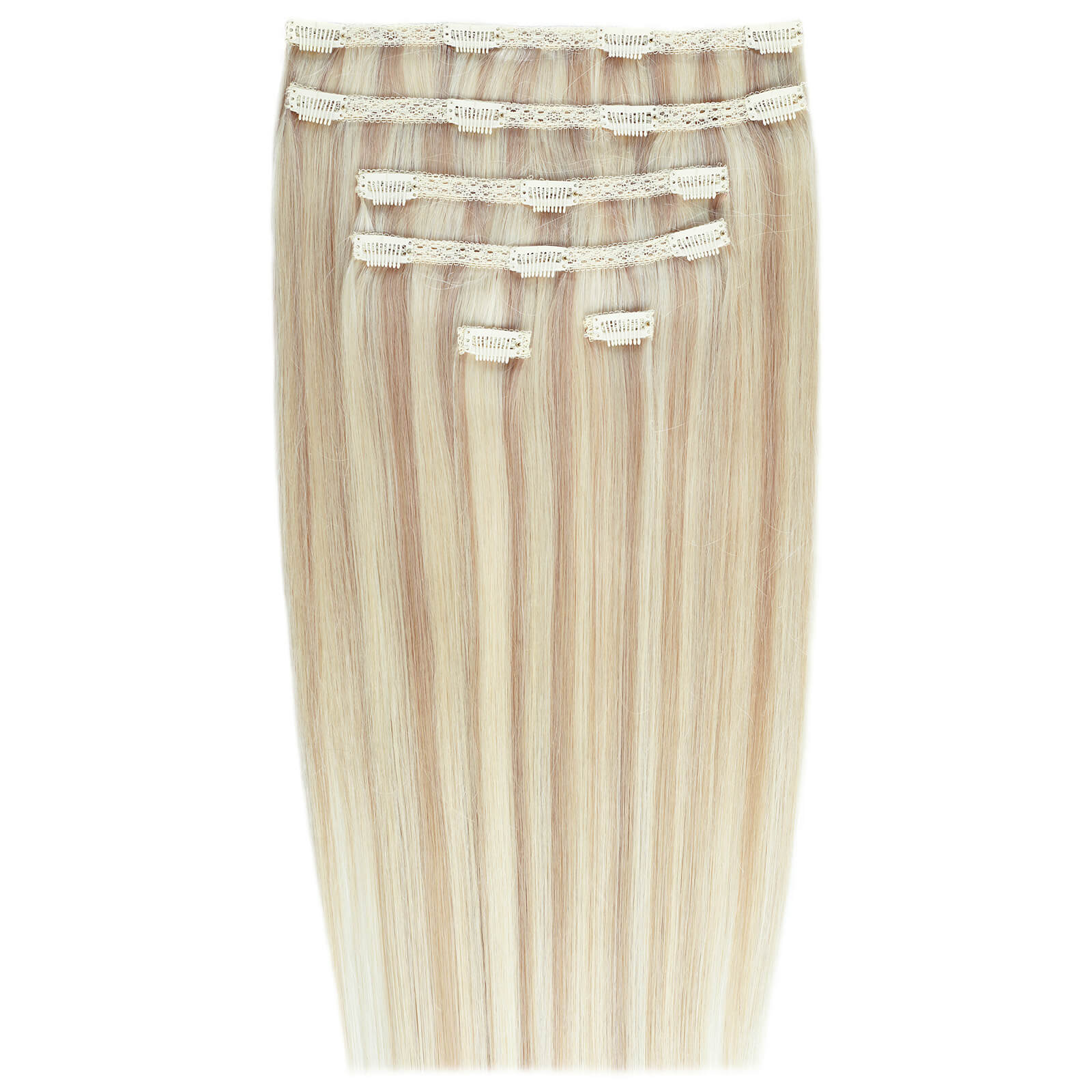 

Beauty Works Double Hair Set 18 Inch Clip-In Hair Extensions (Various Shades) - LA Blonde 613/24