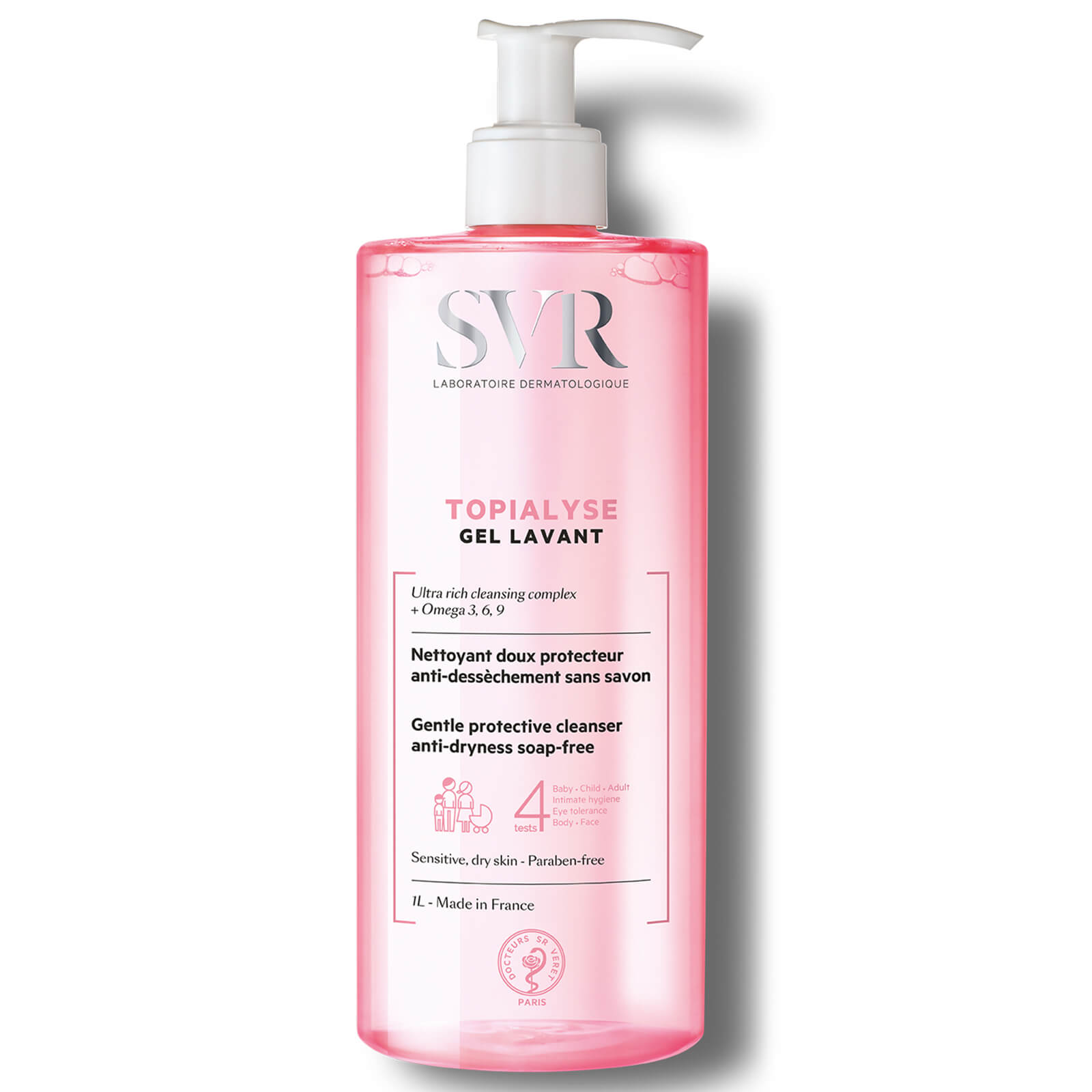 

SVR Topialyse All-Over Gentle Wash-Off Cleanser - 1L Family Size