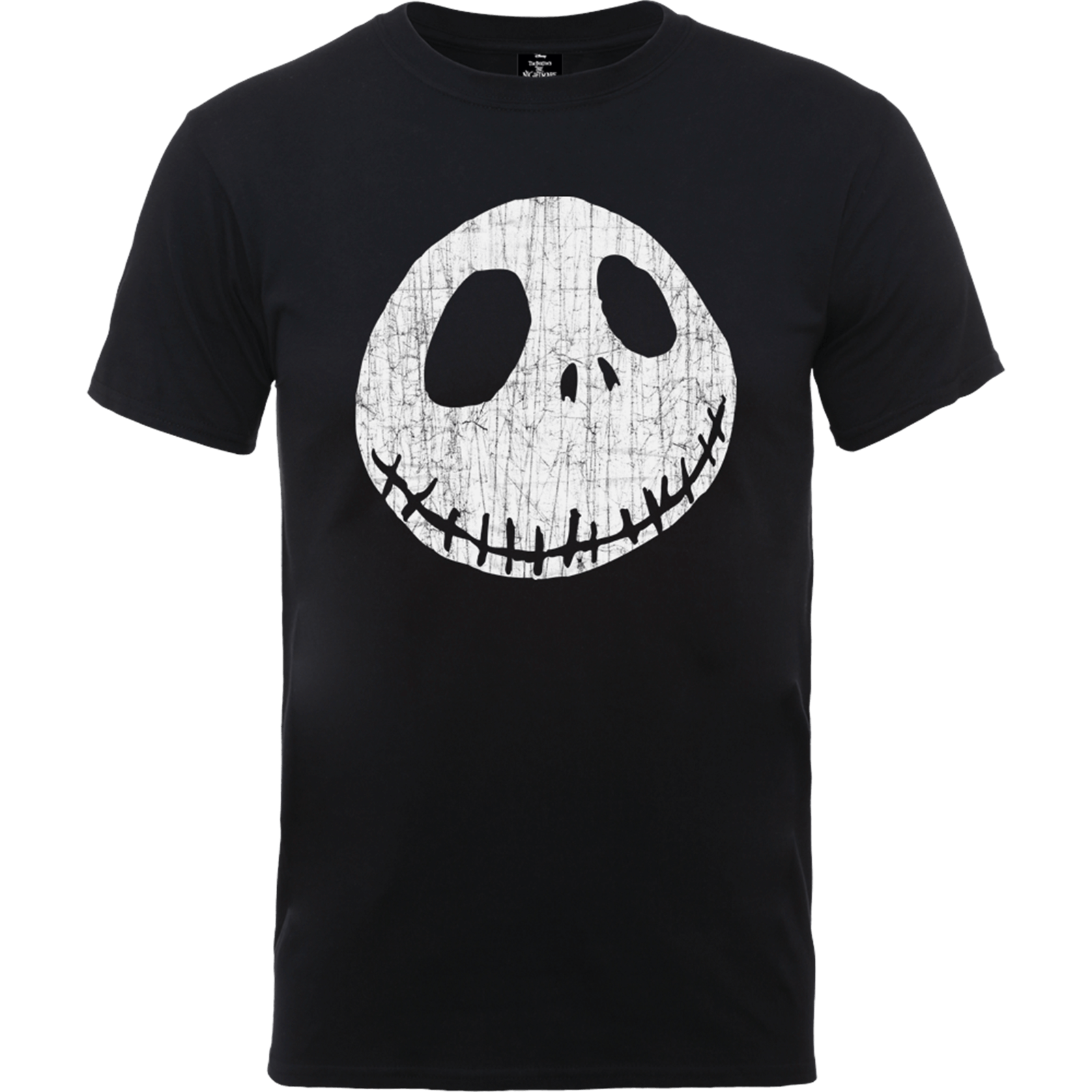 Disney The Nightmare Before Christmas Jack Skellington Crinkle Black T-Shirt - XL